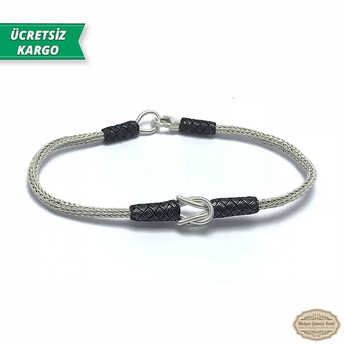 1000 Ayar Gümüş El Örmesi Erkek Bayan Bilekli