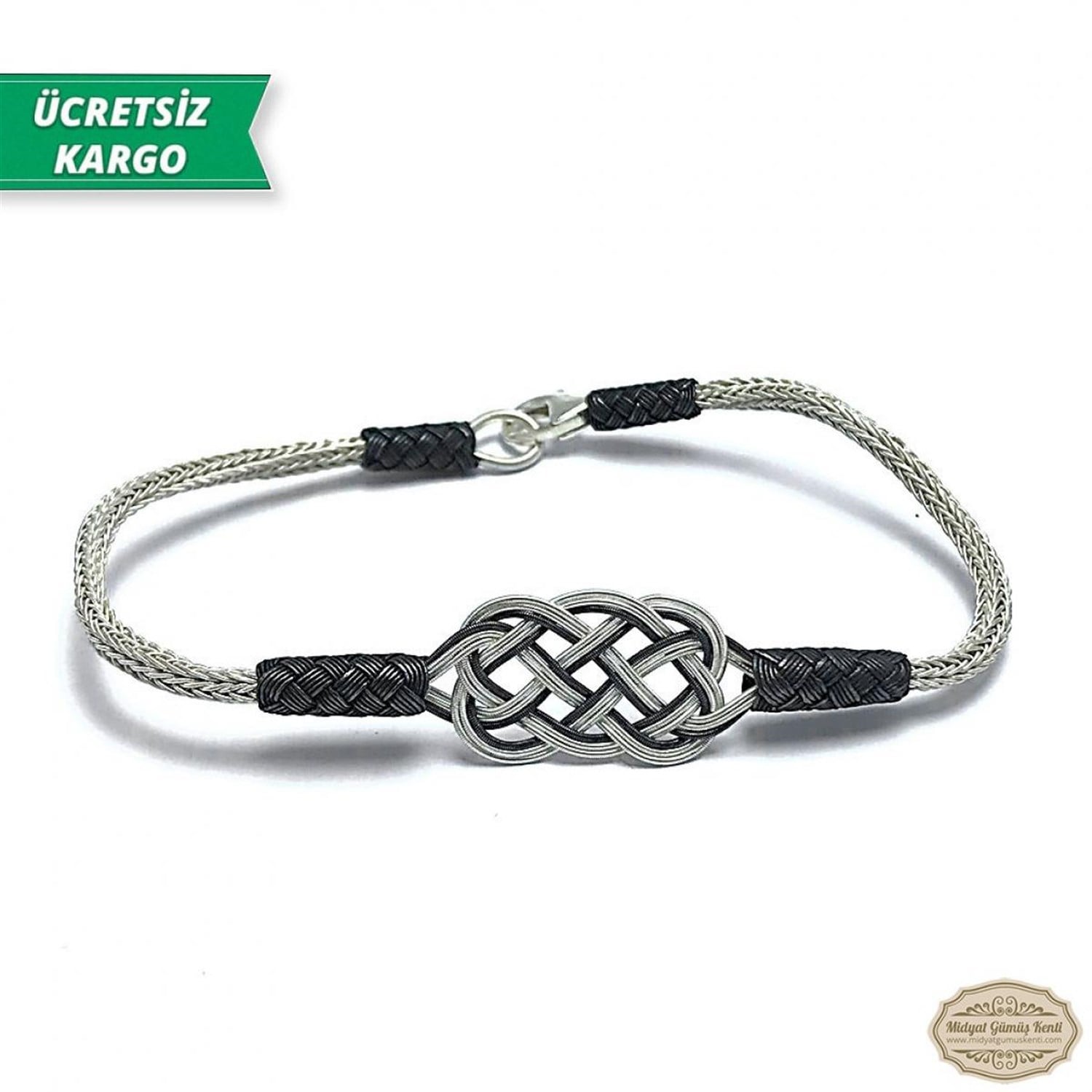 1000 Ayar Gümüş El Örmesi Erkek Bayan Bileklik