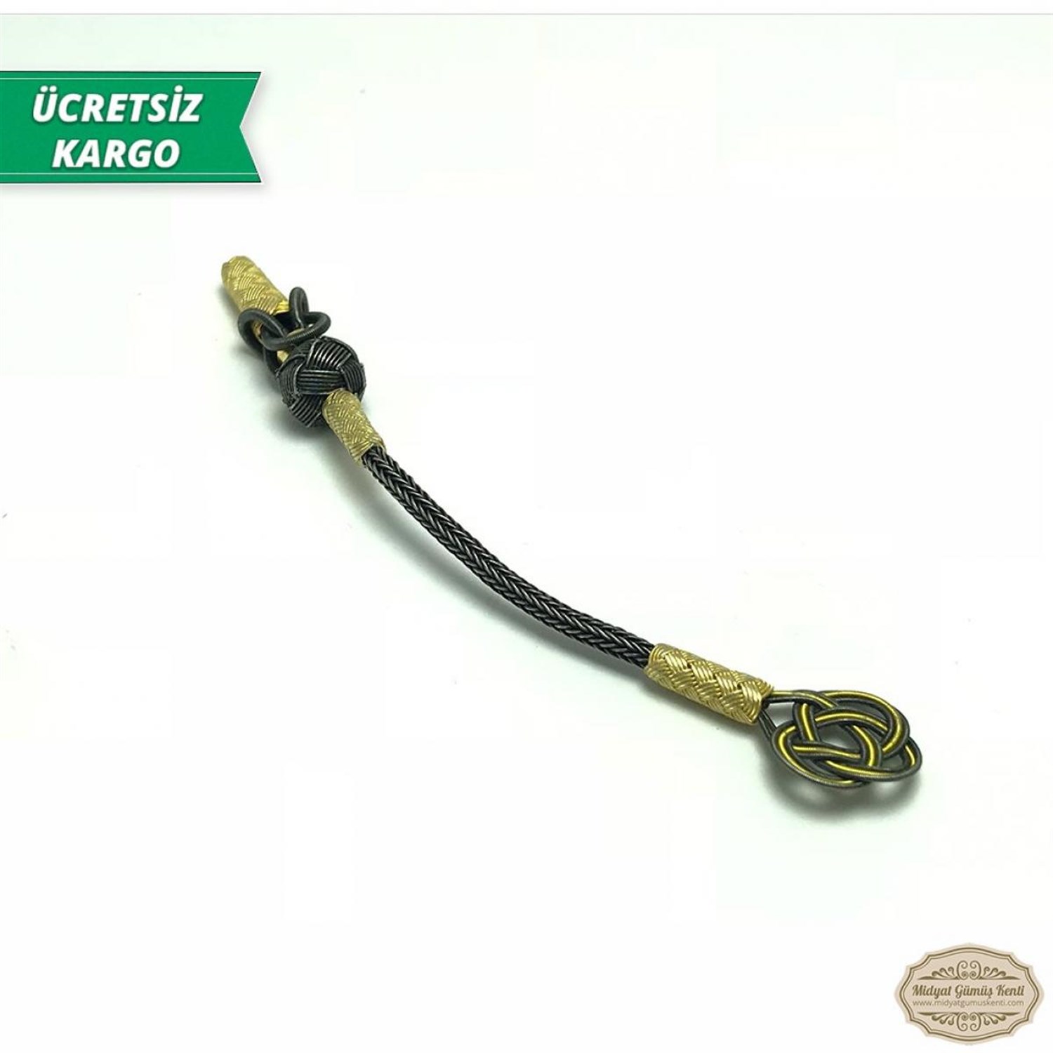 Altın Kaplama 1000 Ayar Kazaziye Gümüş Tespih Püskülü