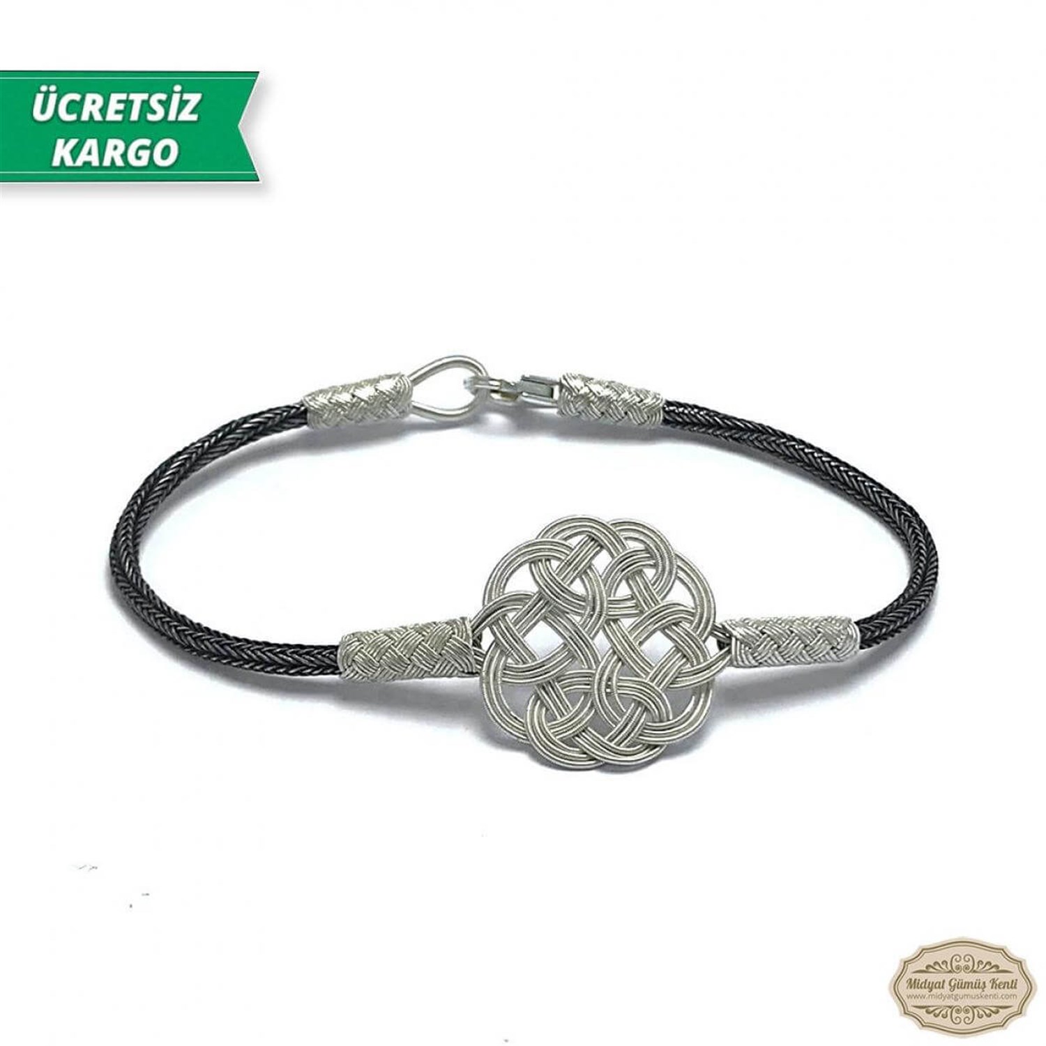 Aşk Düğümü Model Model 1000 Ayar Gümüş El Örmesi Erkek Bayan Bileklik