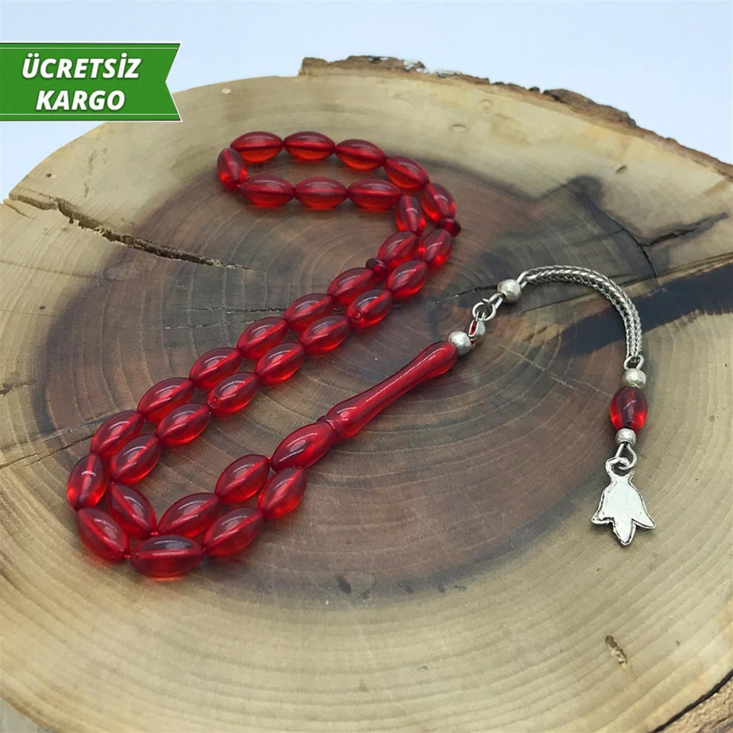 Ateş Toz Kehribar Tesbih