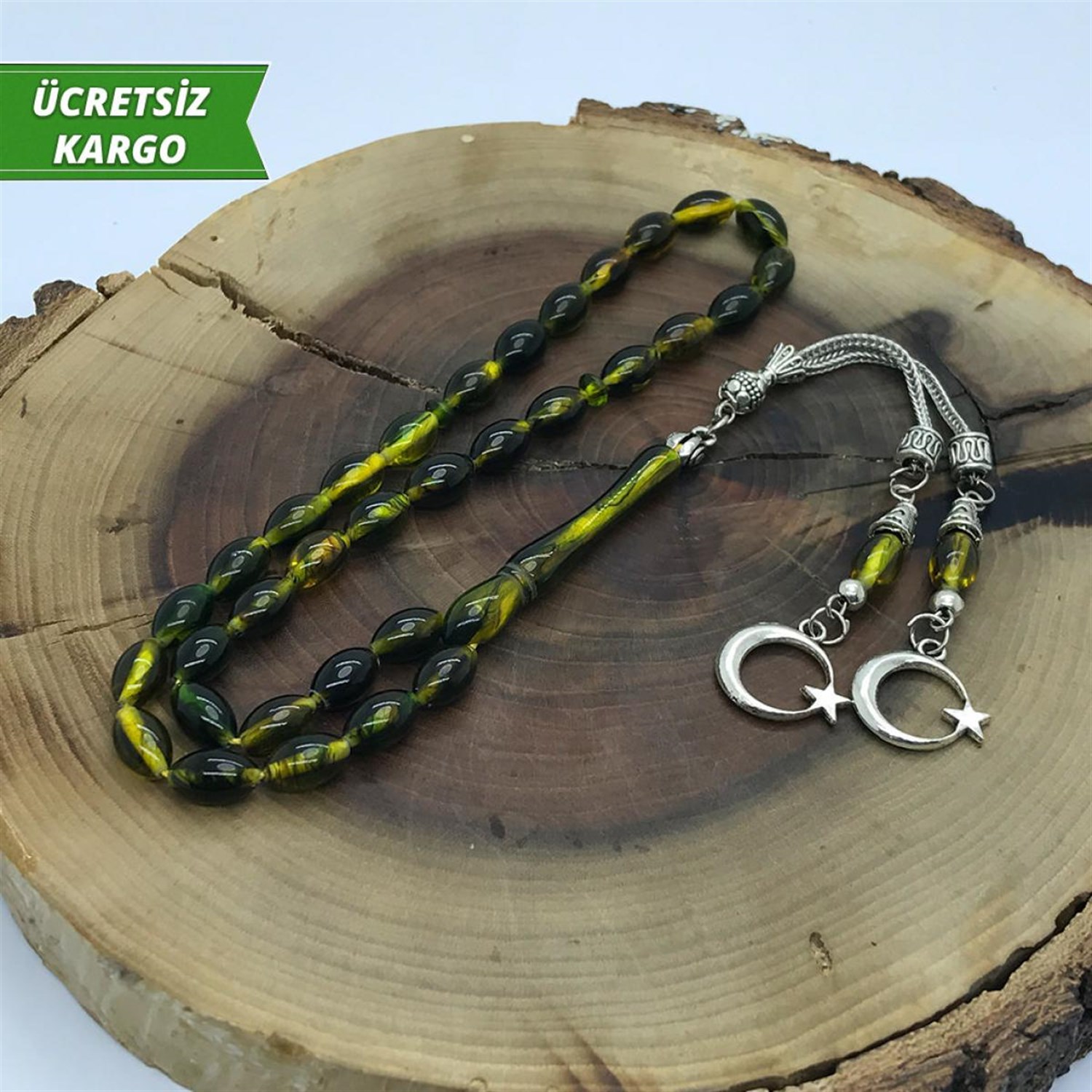 Ateş Toz Kehribar Tesbih