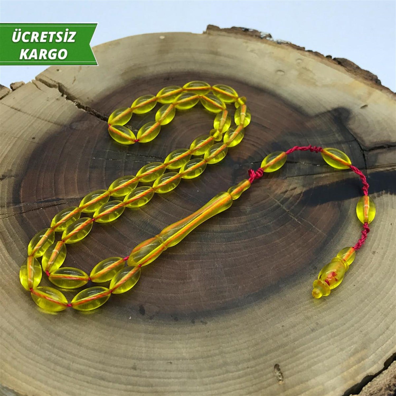 Ateş Toz Kehribar Tesbih