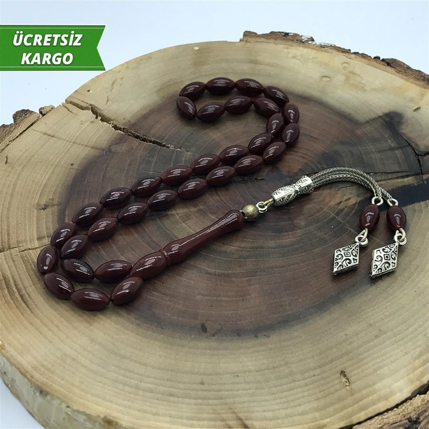 Ateş Toz Kehribar Tesbih