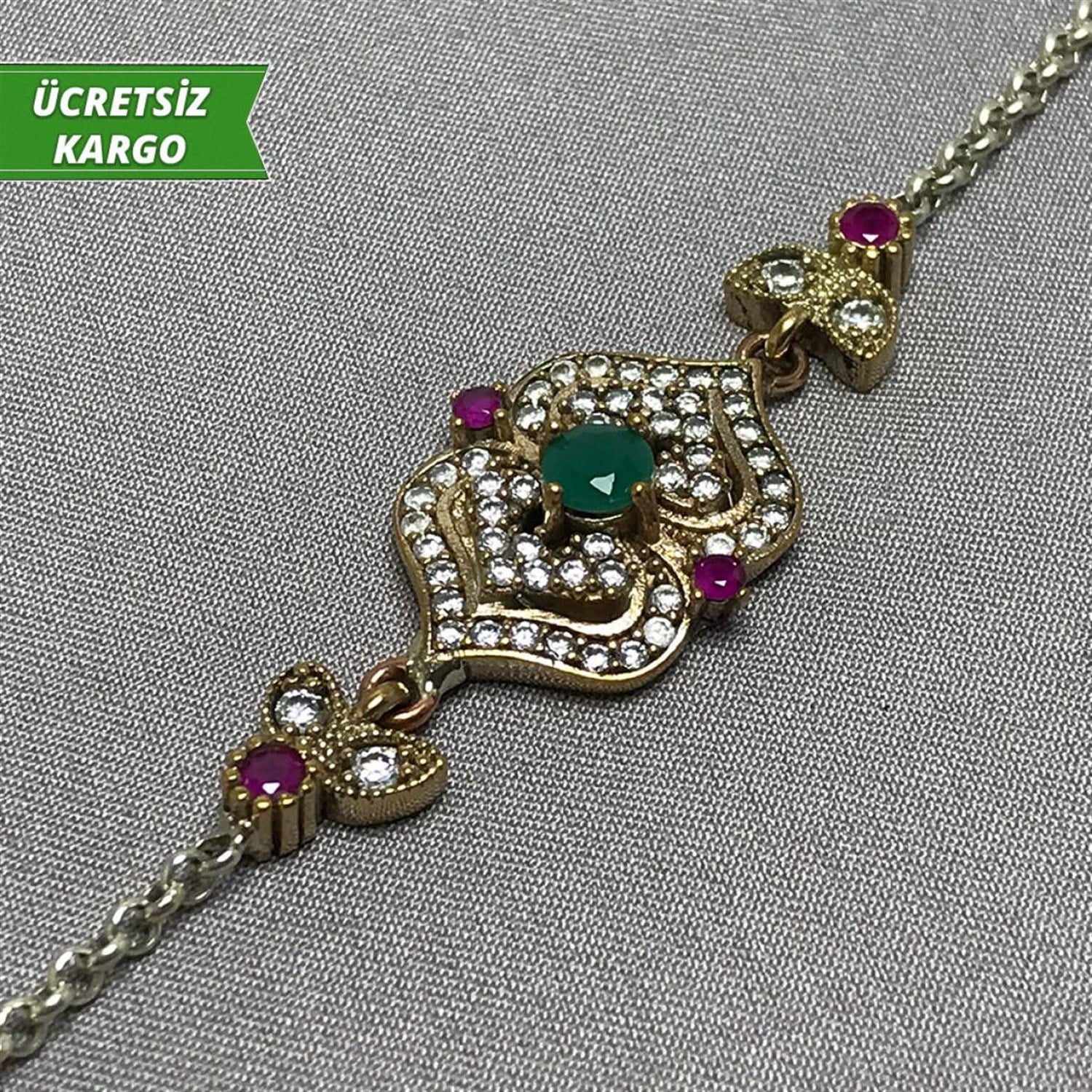 Birleşmiş Kalpler Model Otantik Bayan Gümüş Bileklik