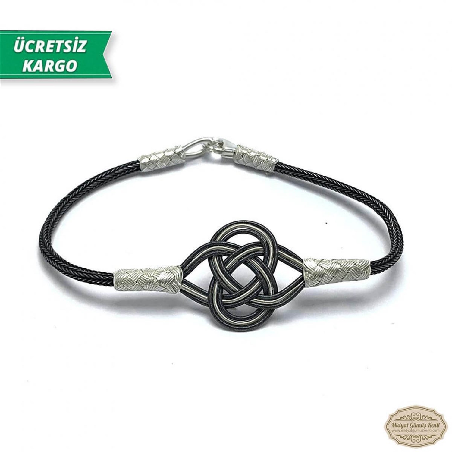 Çiçek Model 1000 Ayar Gümüş El Örmesi Erkek Bayan Bileklik 