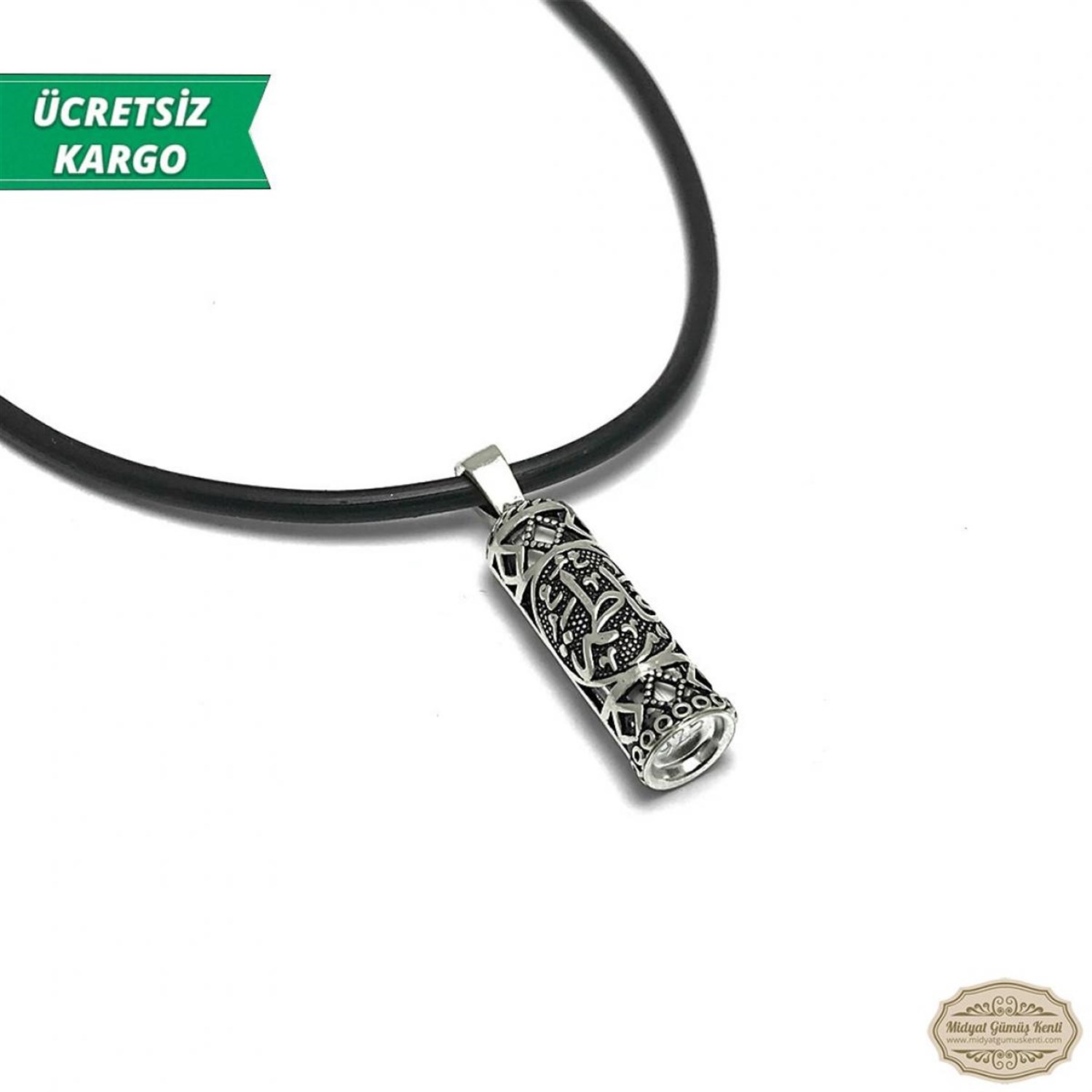Dualı Kapsül Model Erkek Bayan Gümüş Kolye Ucu