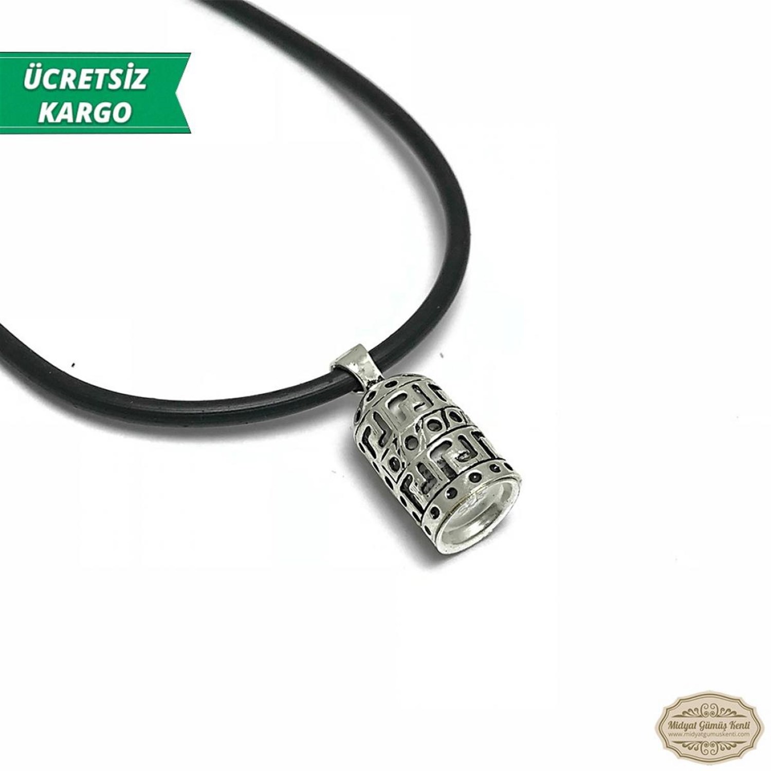 Dualı Kapsül Model Erkek Bayan Gümüş Kolye Ucu