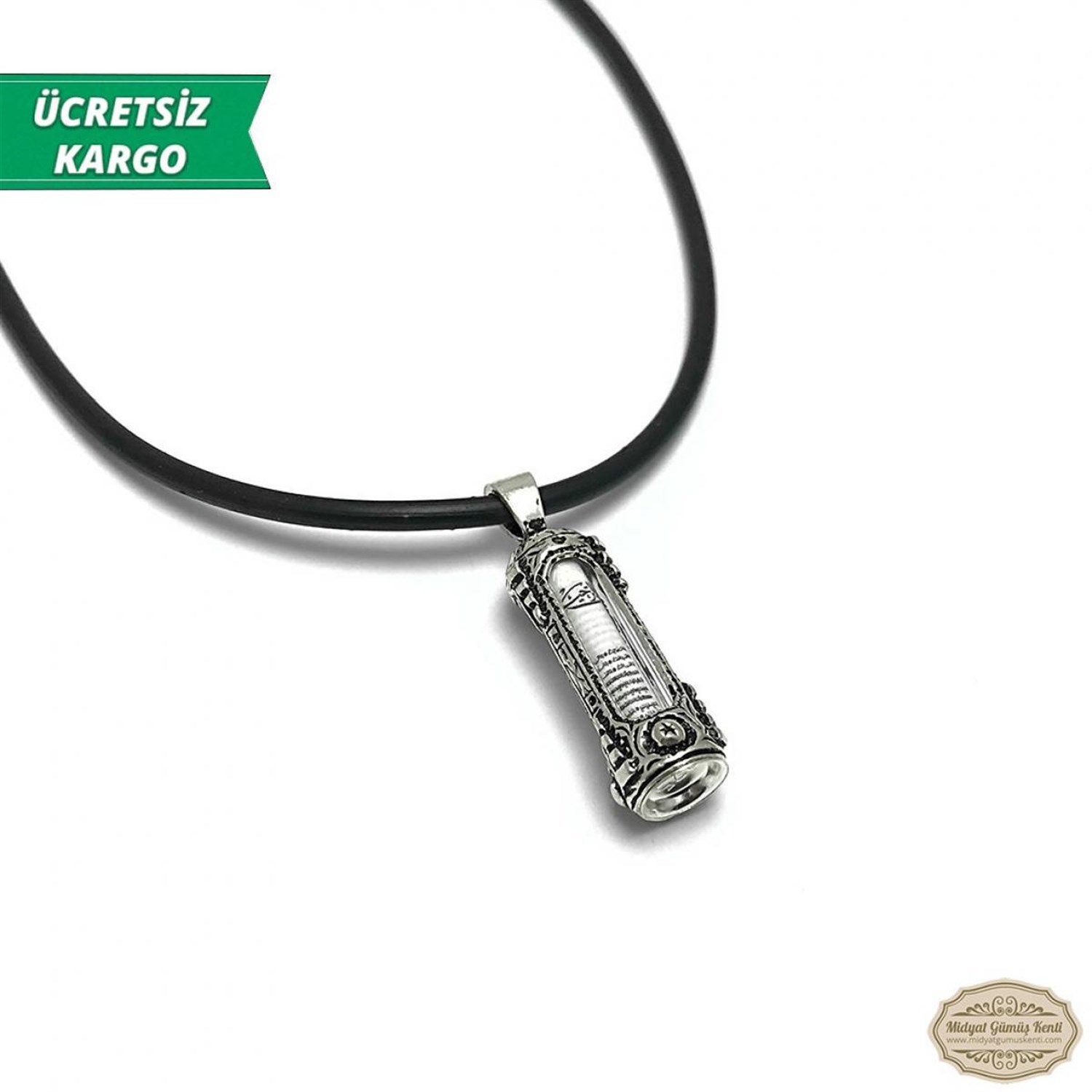 Dualı Kapsül Model Erkek Bayan Gümüş Kolye Ucu