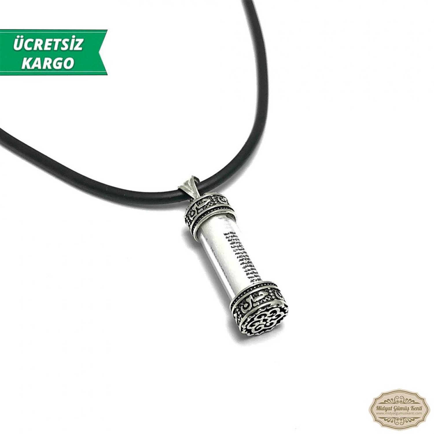 Dualı Kapsül Model Erkek Bayan Gümüş Kolye Ucu