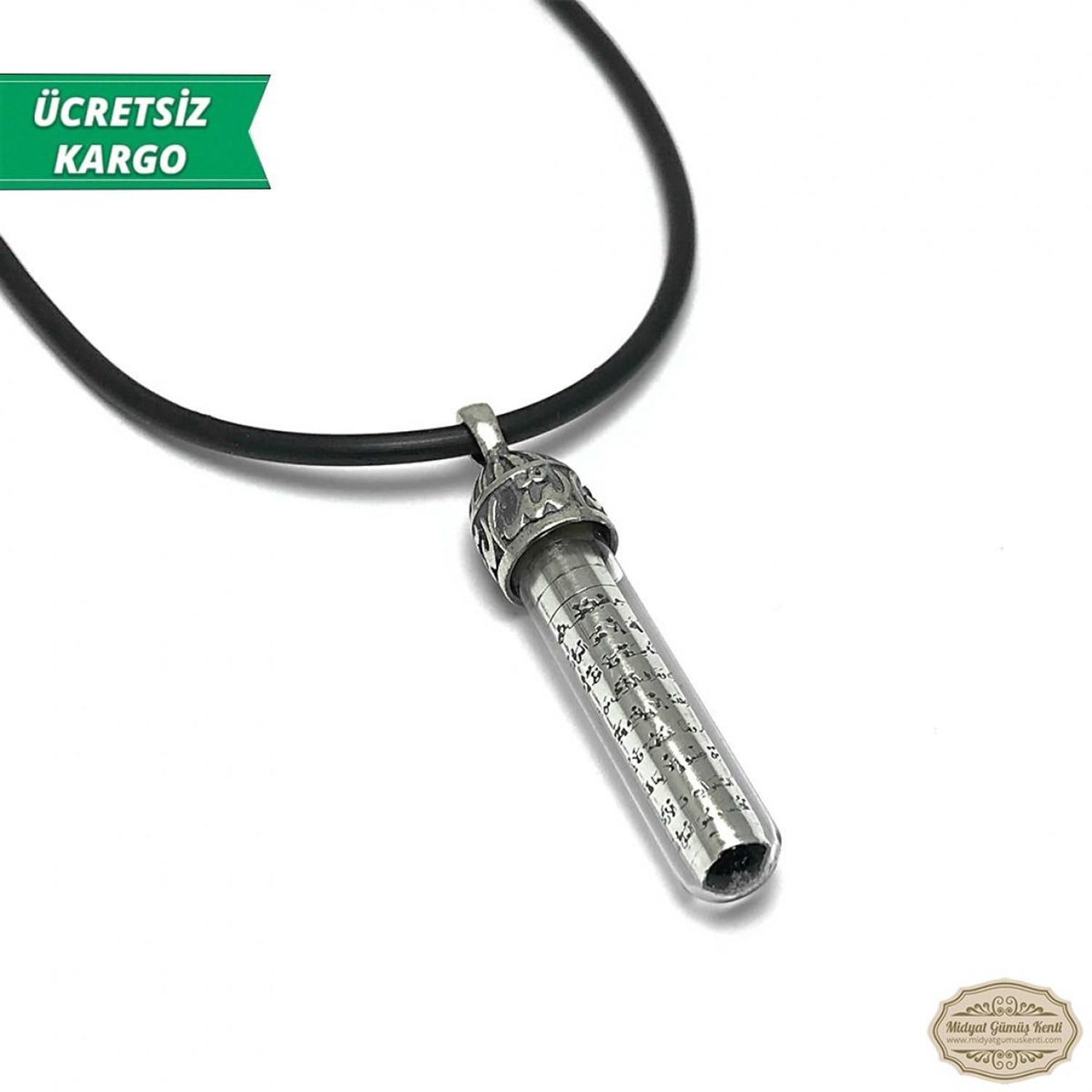 Dualı Kapsül Model Erkek Bayan Gümüş Kolye Ucu