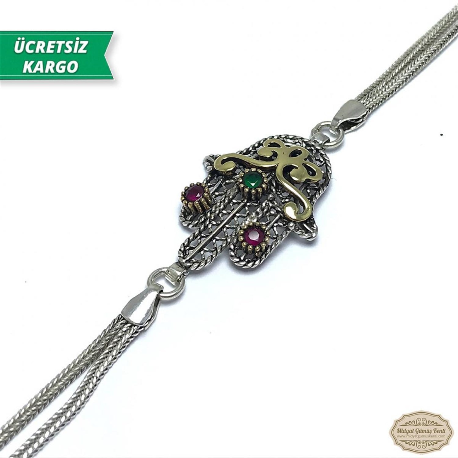 Fatma Ana Eli Model Midyat Telkari Bayan Gümüş Bileklik