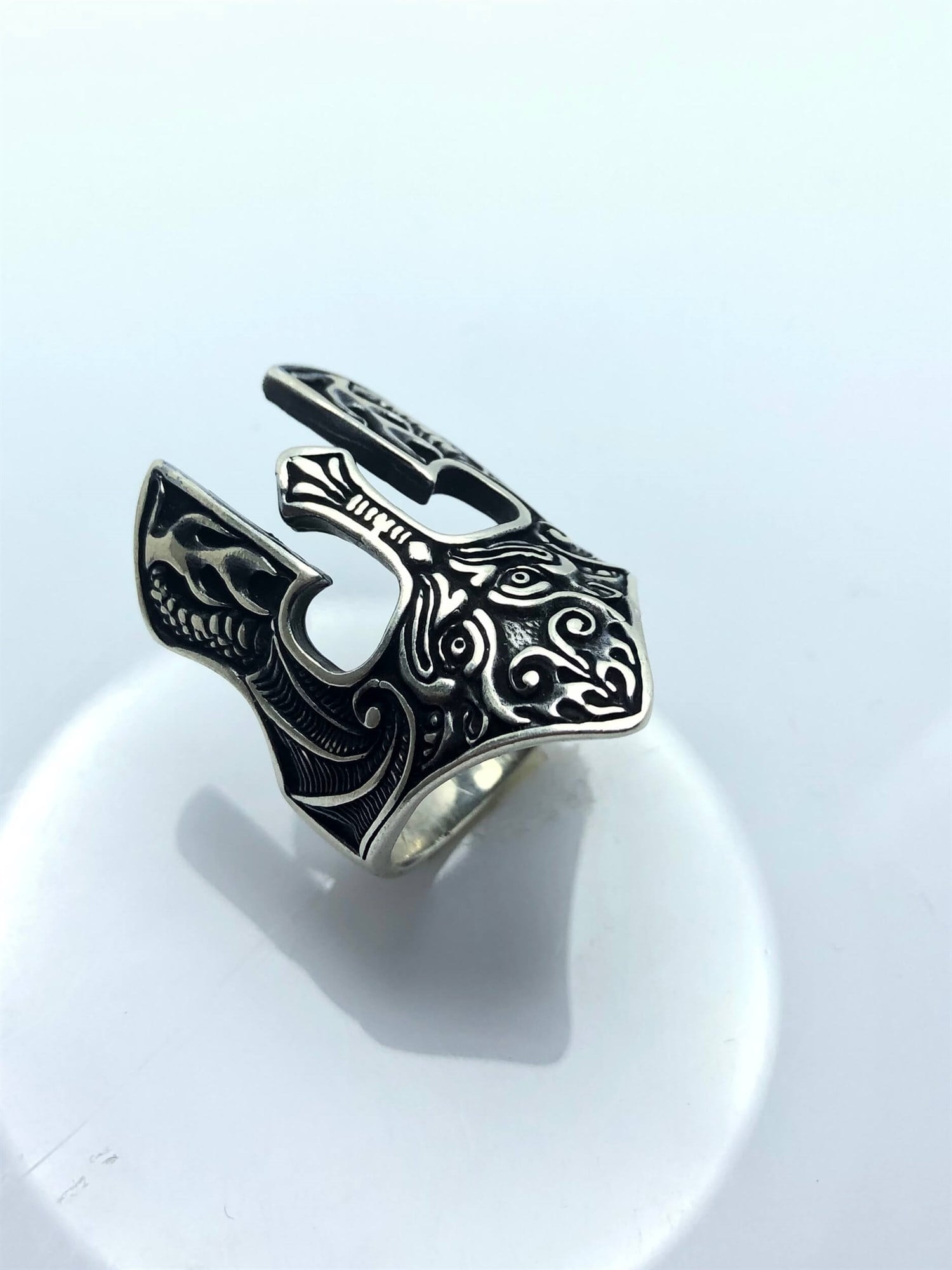 Gladyatör Ve Şovalye Tasarım 925 Ayar Gümüş Yüzük