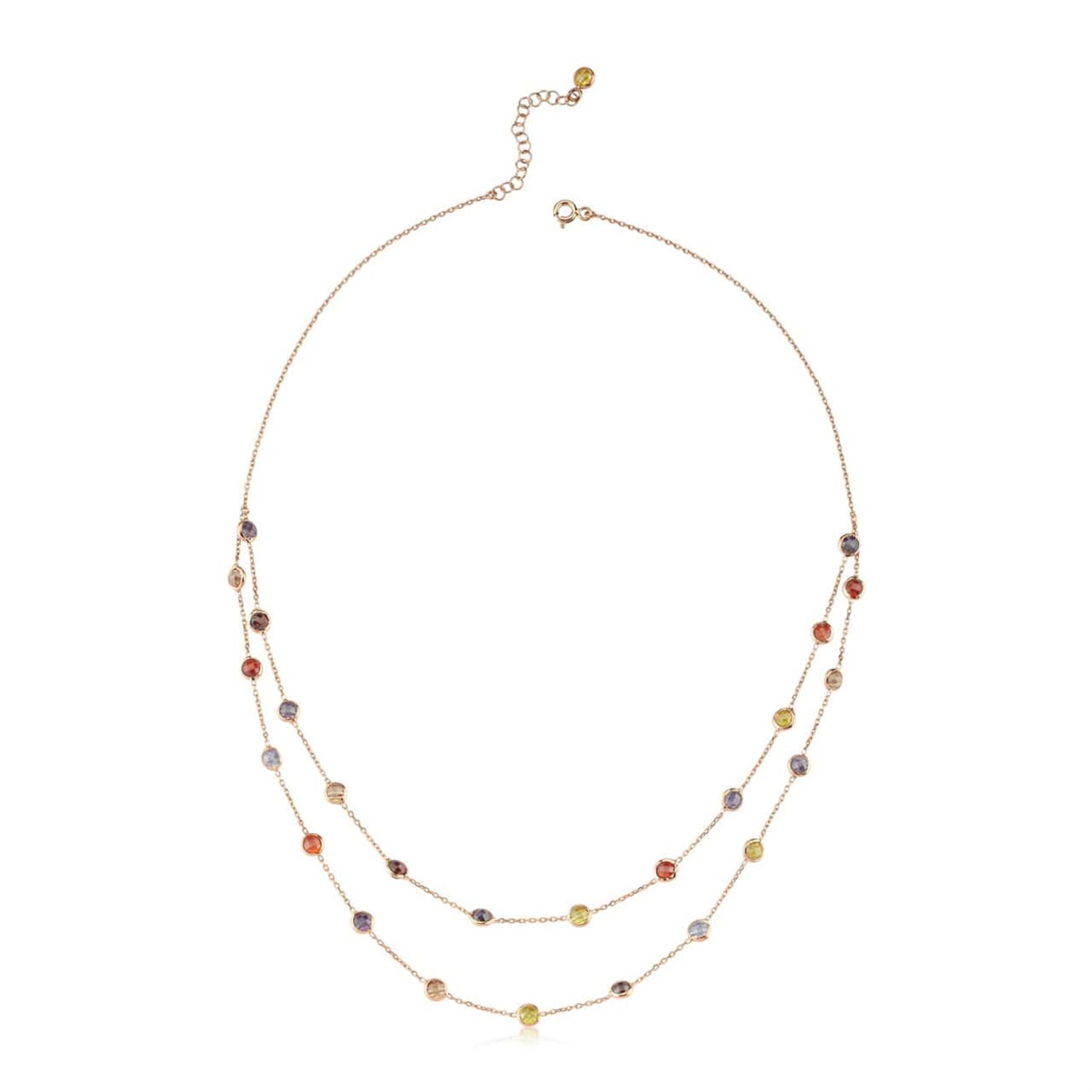 Gümüş Rose Kaplama Tiffany Bayan Kolye