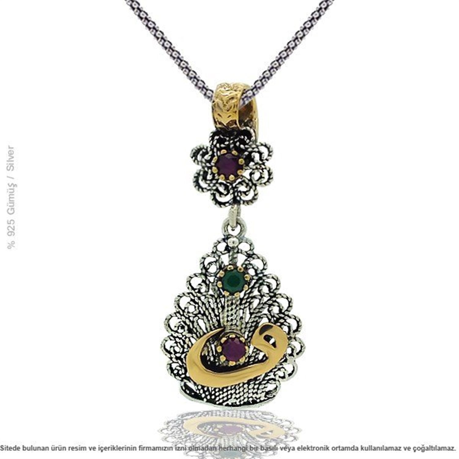 Gümüş Telkari Vav Bayan Kolye