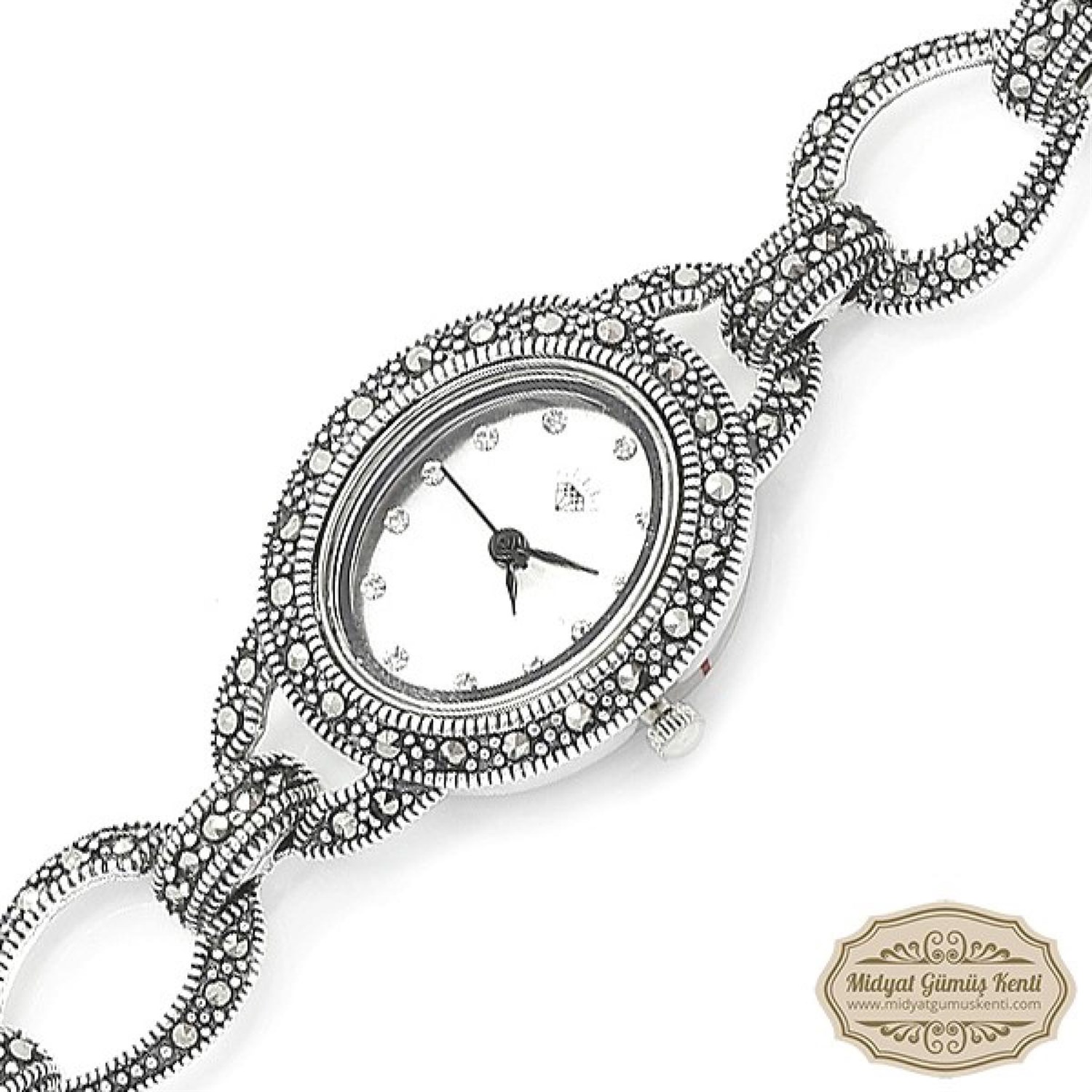 Hilal Model Bayan Gümüş Kol Saati