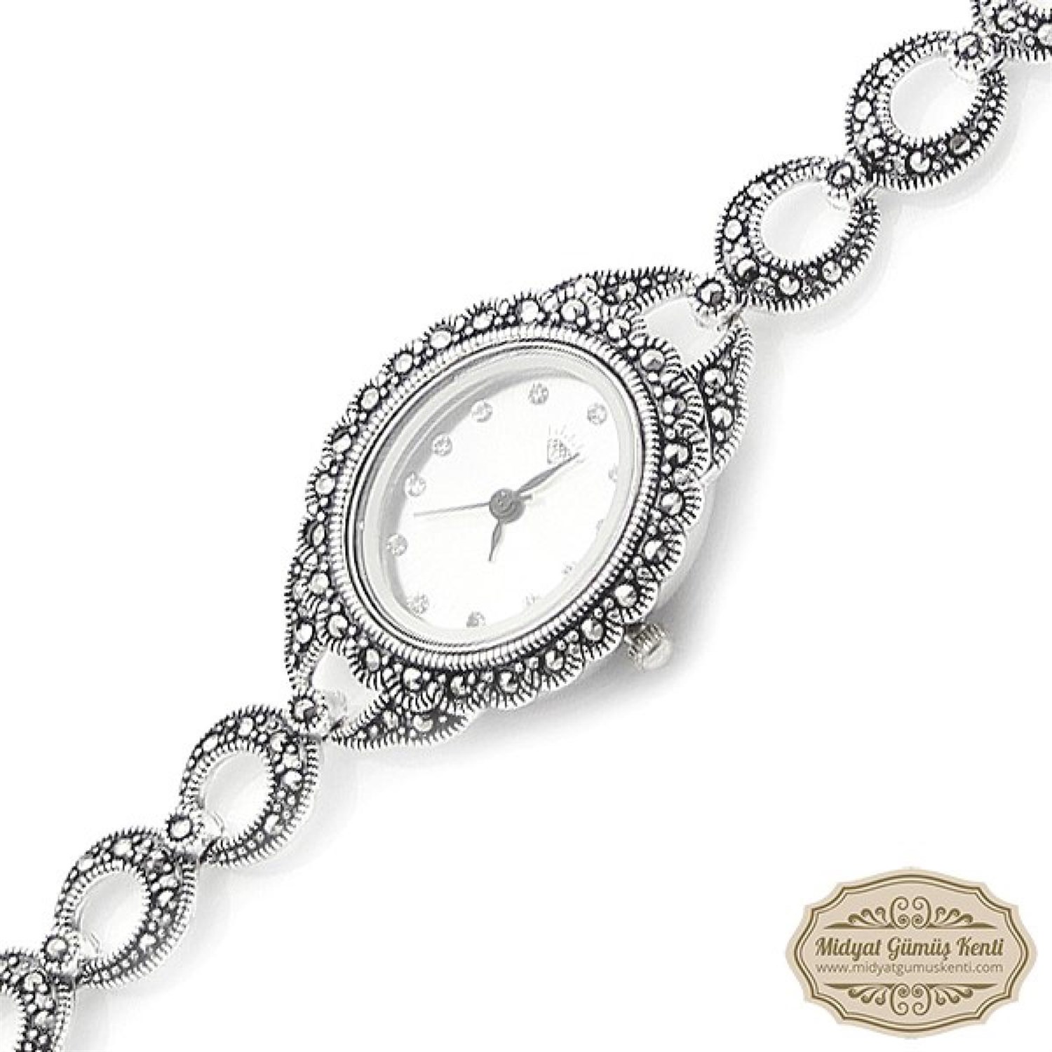 Hilal Model Bayan Gümüş Kol Saati