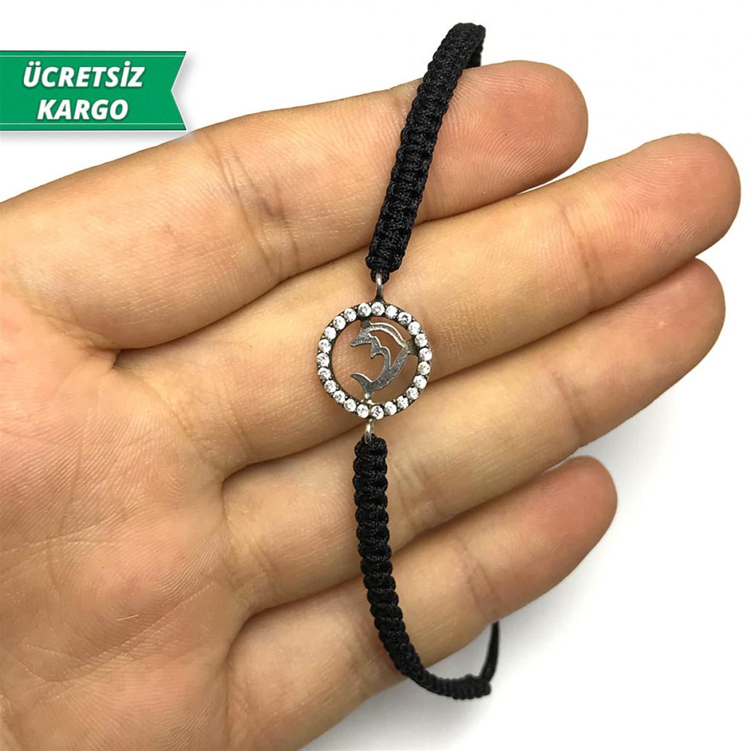 iç Yunus Model Zirkon Taşlı Bayan Gümüş Bileklik