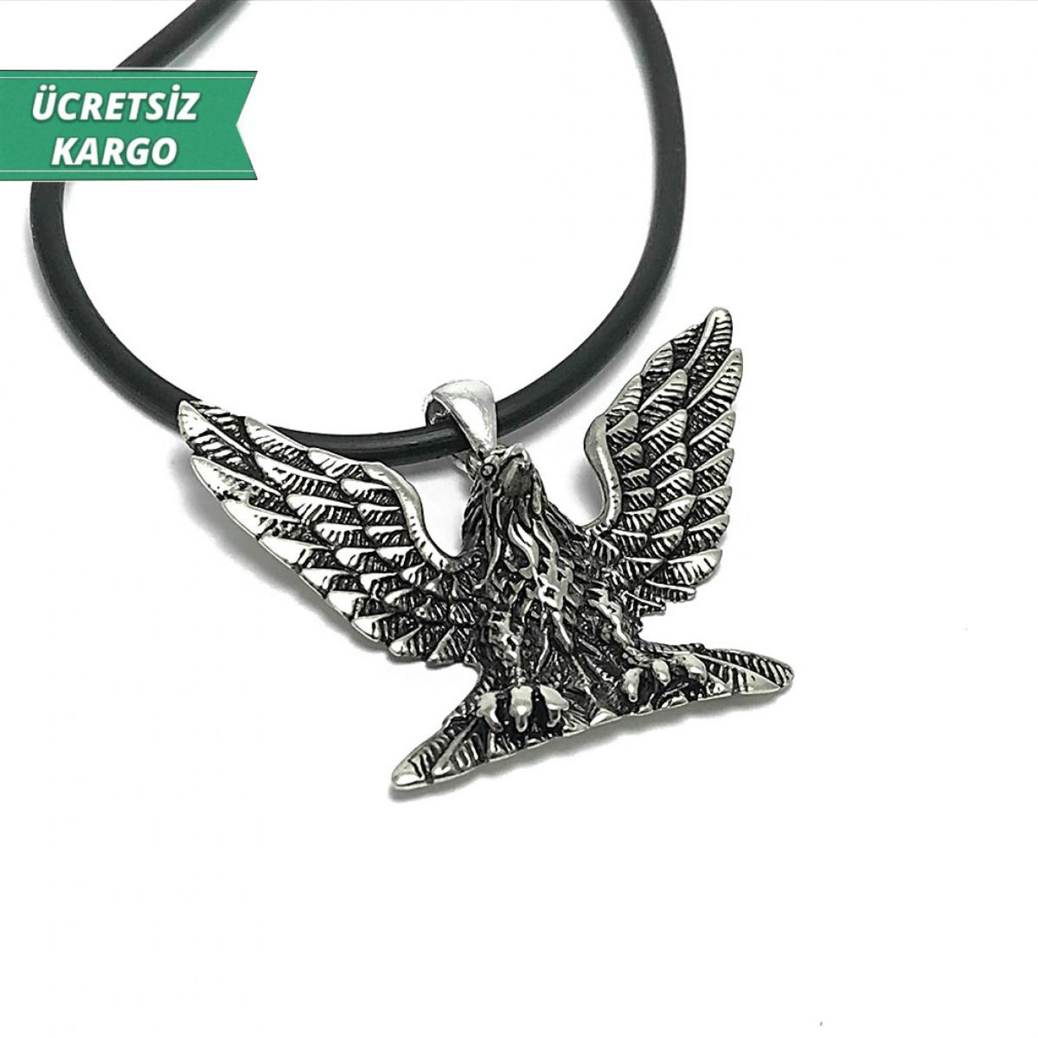 Kartal Model Erkek Bayan Gümüş Kolye Ucu