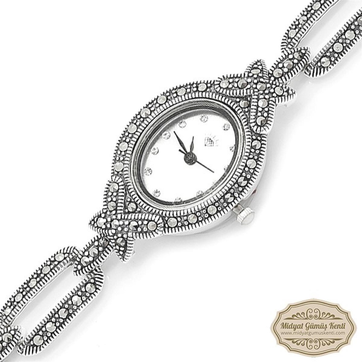 Kelebek Model Bayan Gümüş Kol Saati