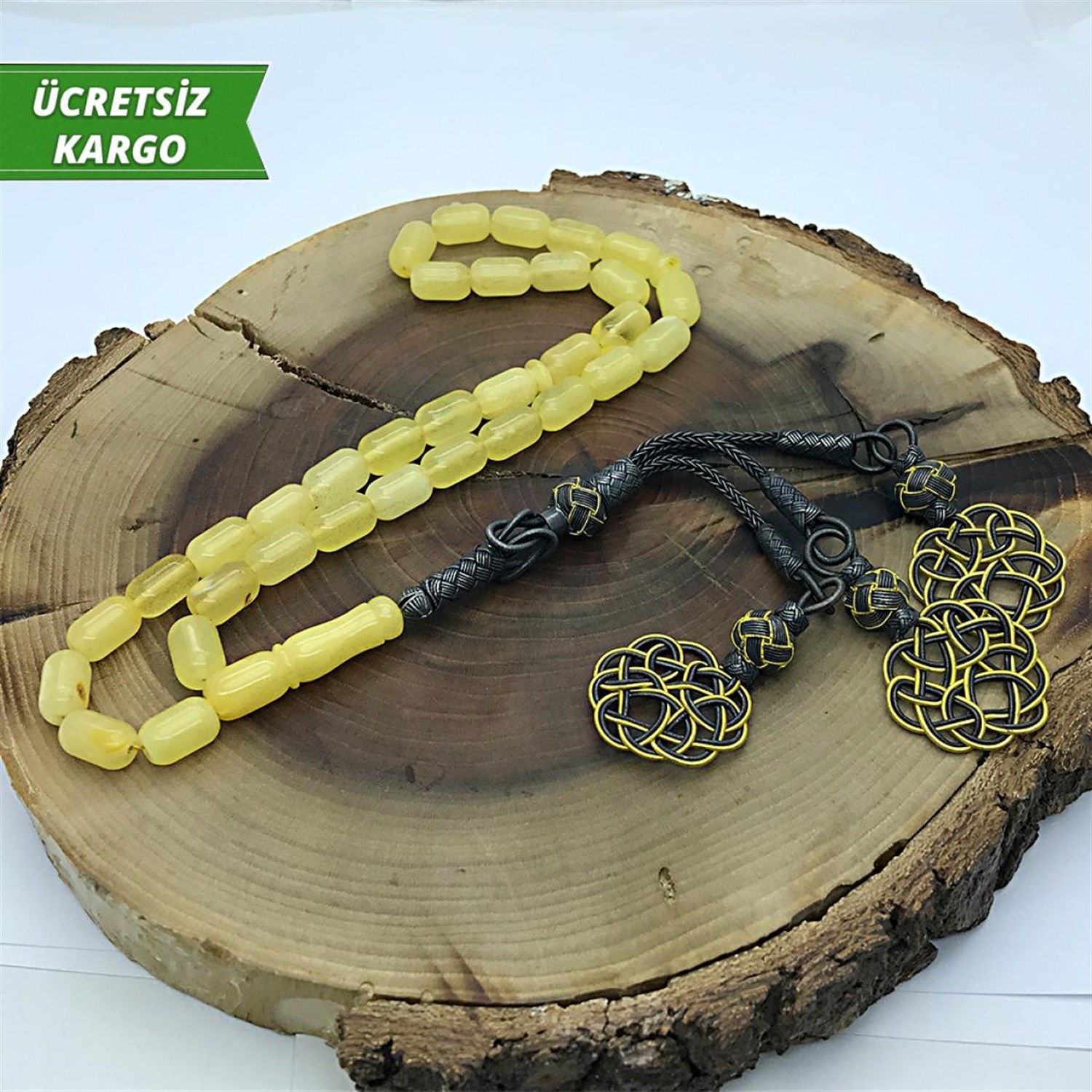 Kesme Kapsül Kesim Hakiki Baltık Damla Kehribar Tesbih