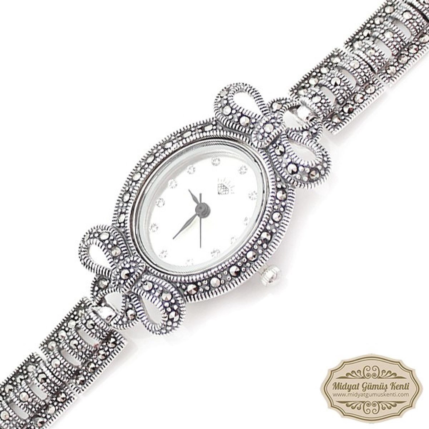 Kordeleli Model Bayan Gümüş Kol Saati