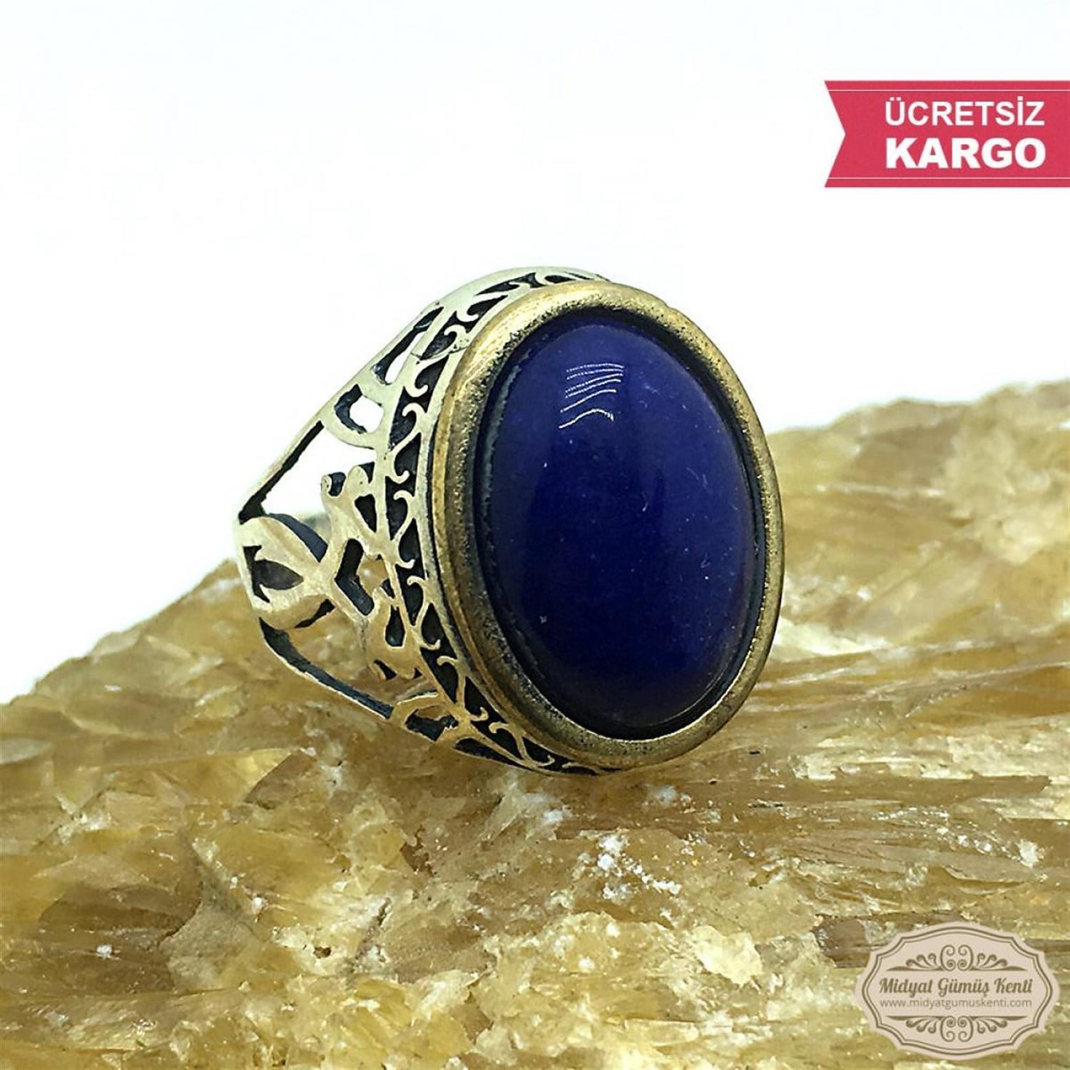 Lapis Taşlı Zülfikar Model 925 Erkek Gümüş Yüzük