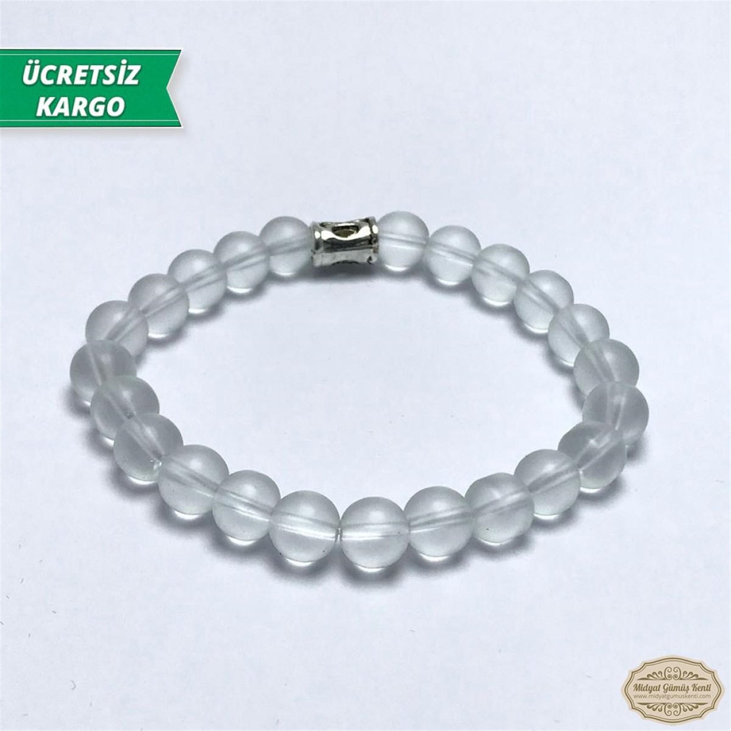 Mat Kristal Taşlı Mat Oniks Model Erkek Bayan Bileklik