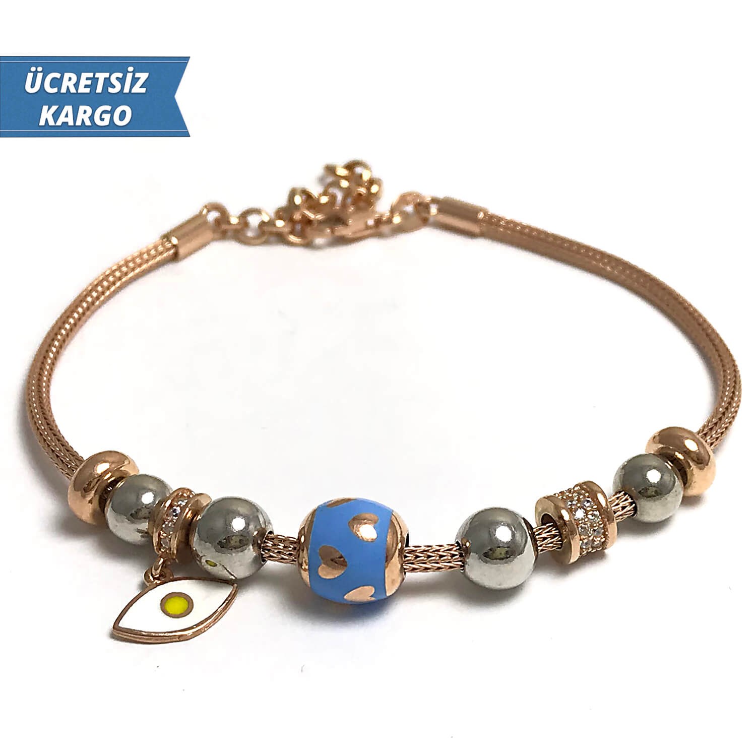Pandora Model 12 Bayan Gümüş Bileklik