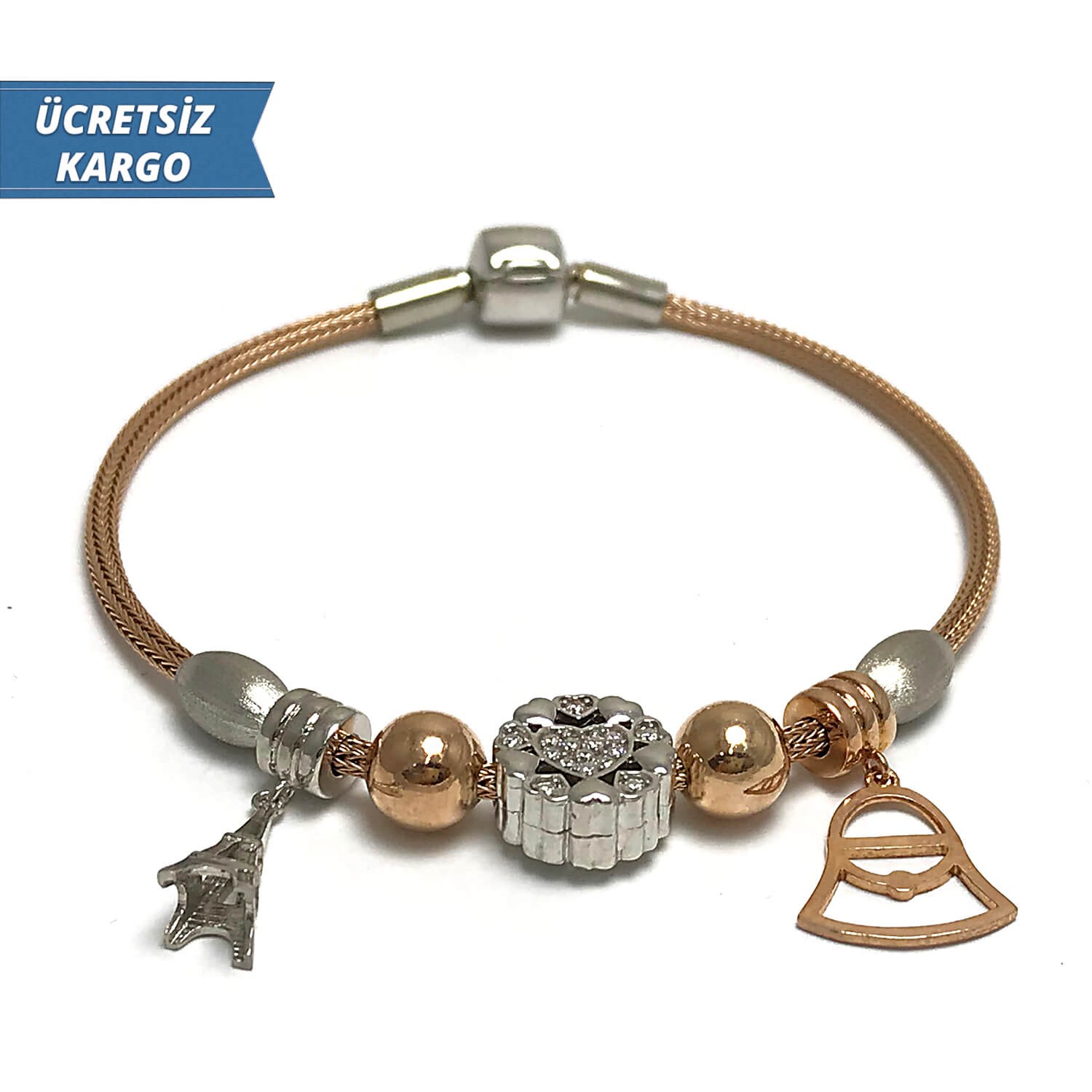 Pandora Model 13 Bayan Gümüş Bileklik