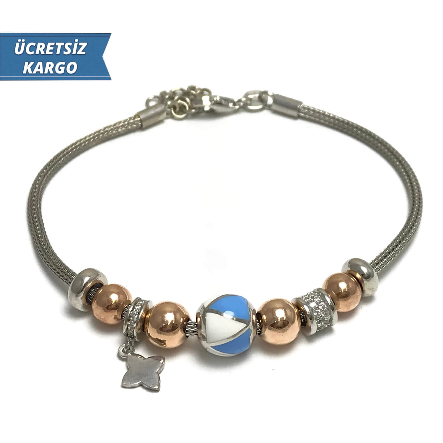 Pandora Model 18 Bayan Gümüş Bileklik