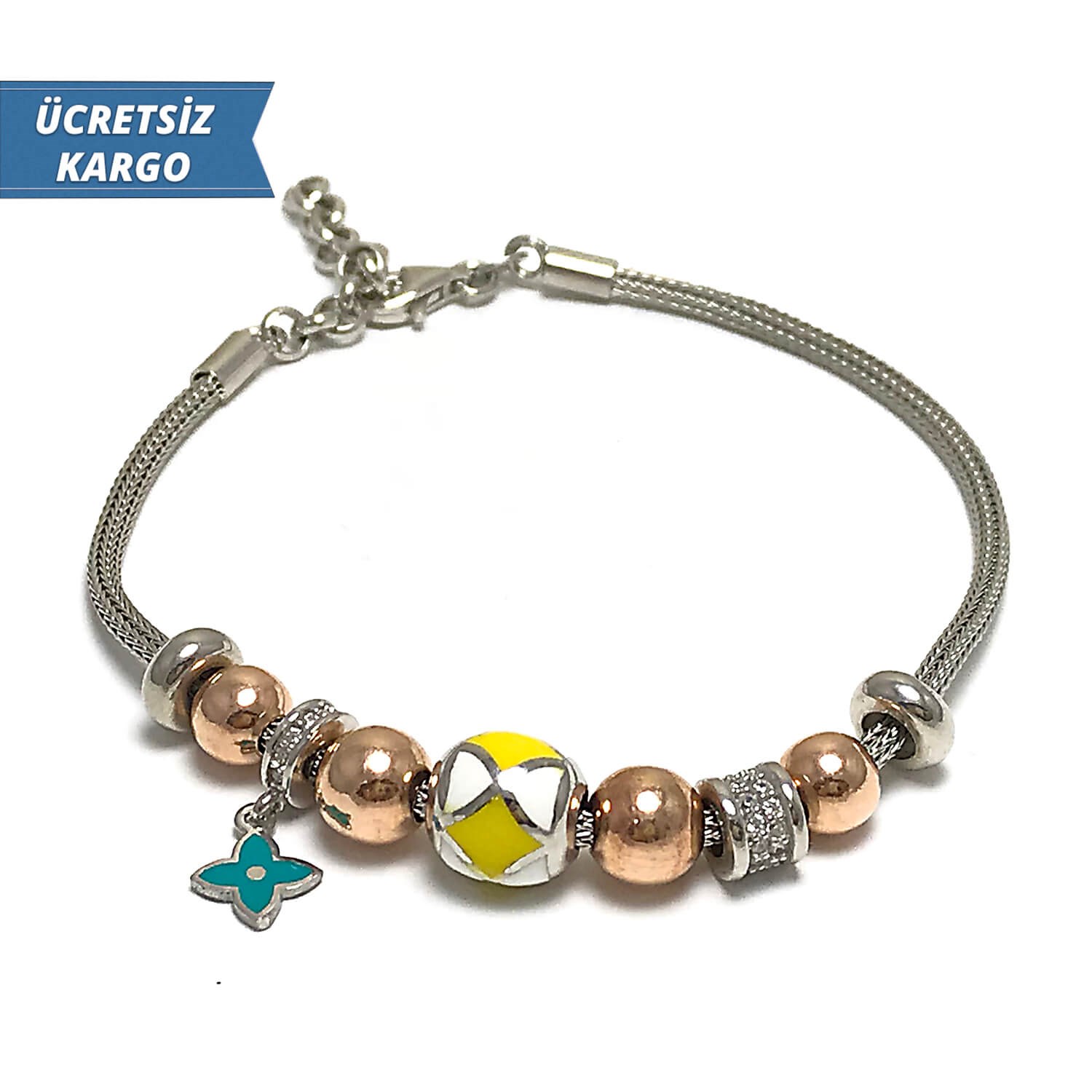 Pandora Model 4 Bayan Gümüş Bileklik