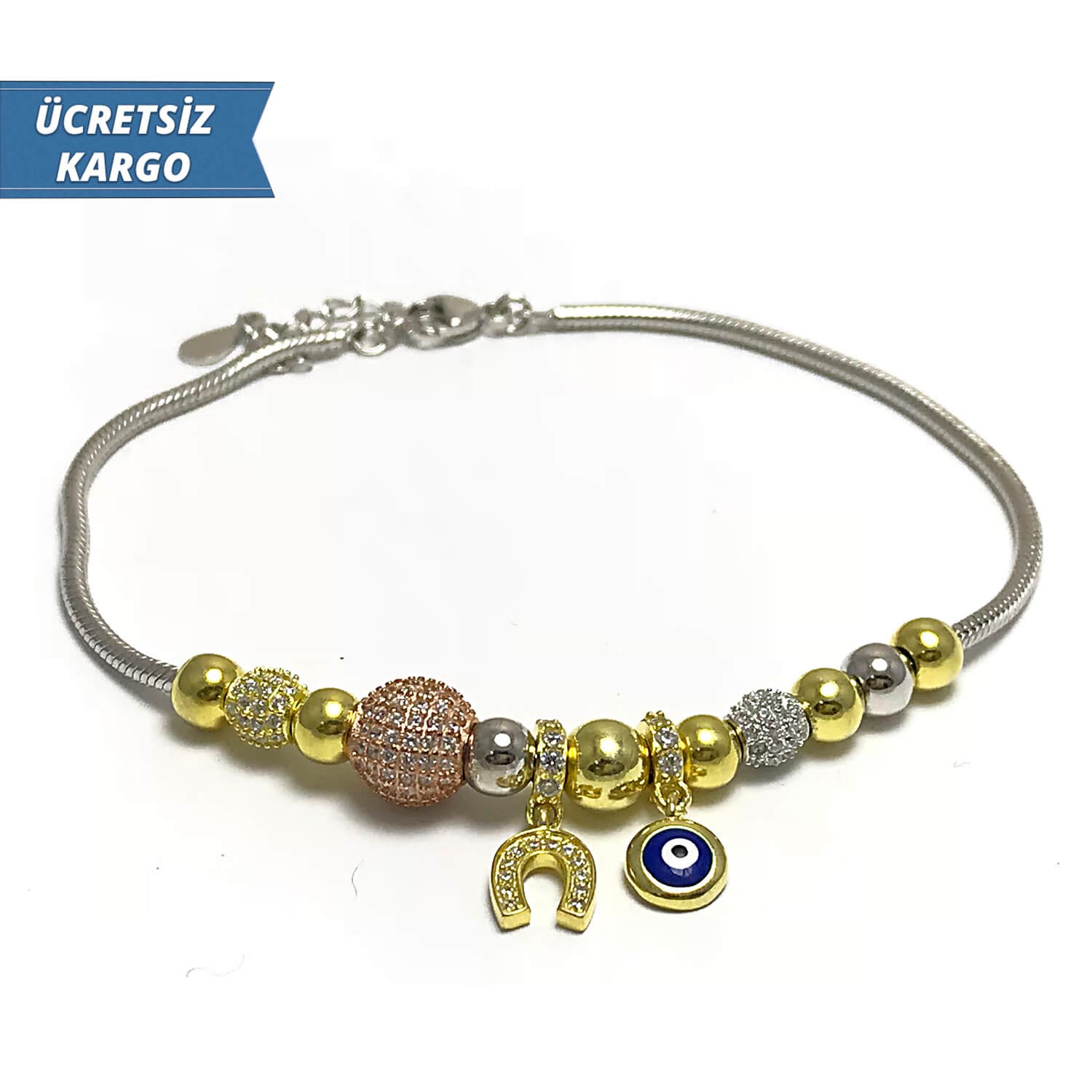 Pandora Model 7 Bayan Gümüş Bileklik