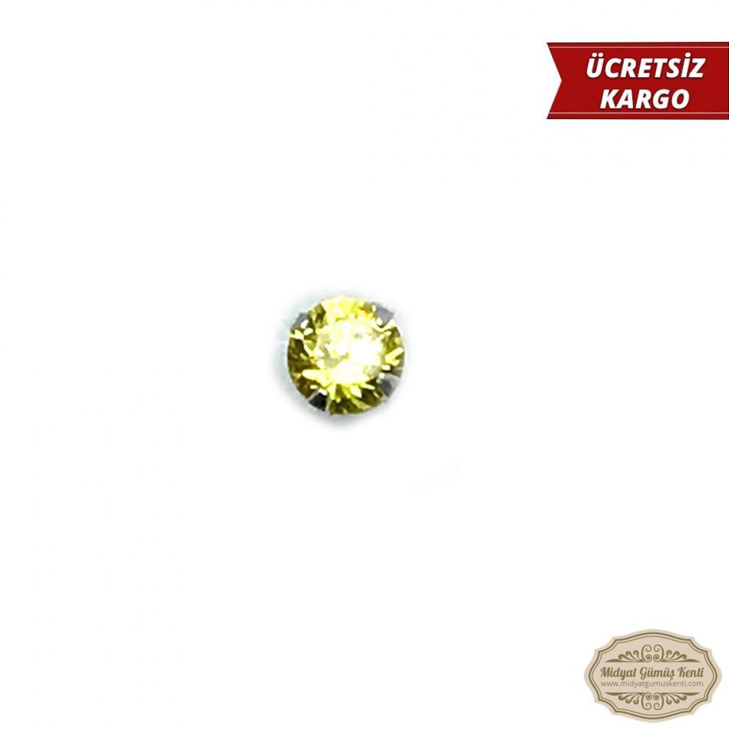 Peridot Taşlı 925 Ayar Bayan Gümüş Hızma