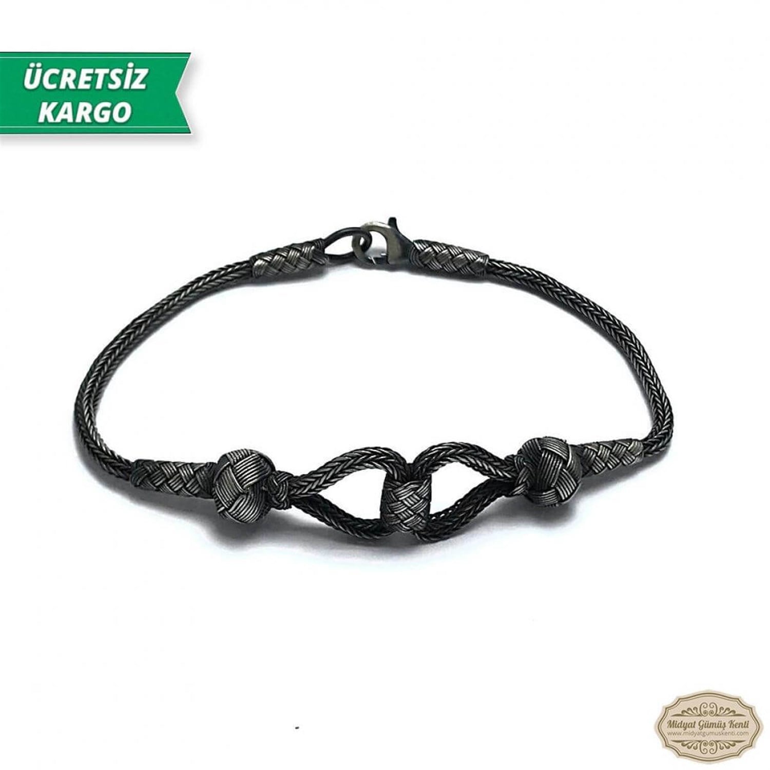 Sonsuzluk Model 1000 Ayar Gümüş El Örmesi Erkek Bayan Bileklik