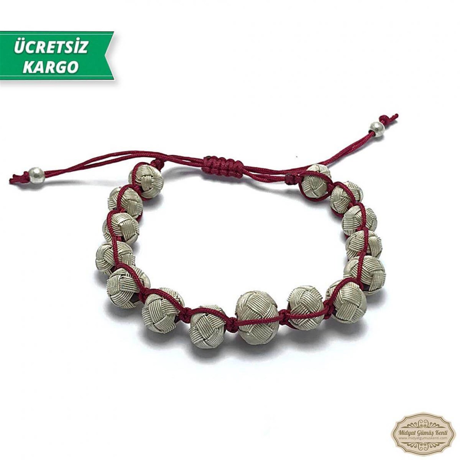 Toplu Model İpli 1000 Ayar Gümüş El Örmesi Erkek Bayan Bileklik