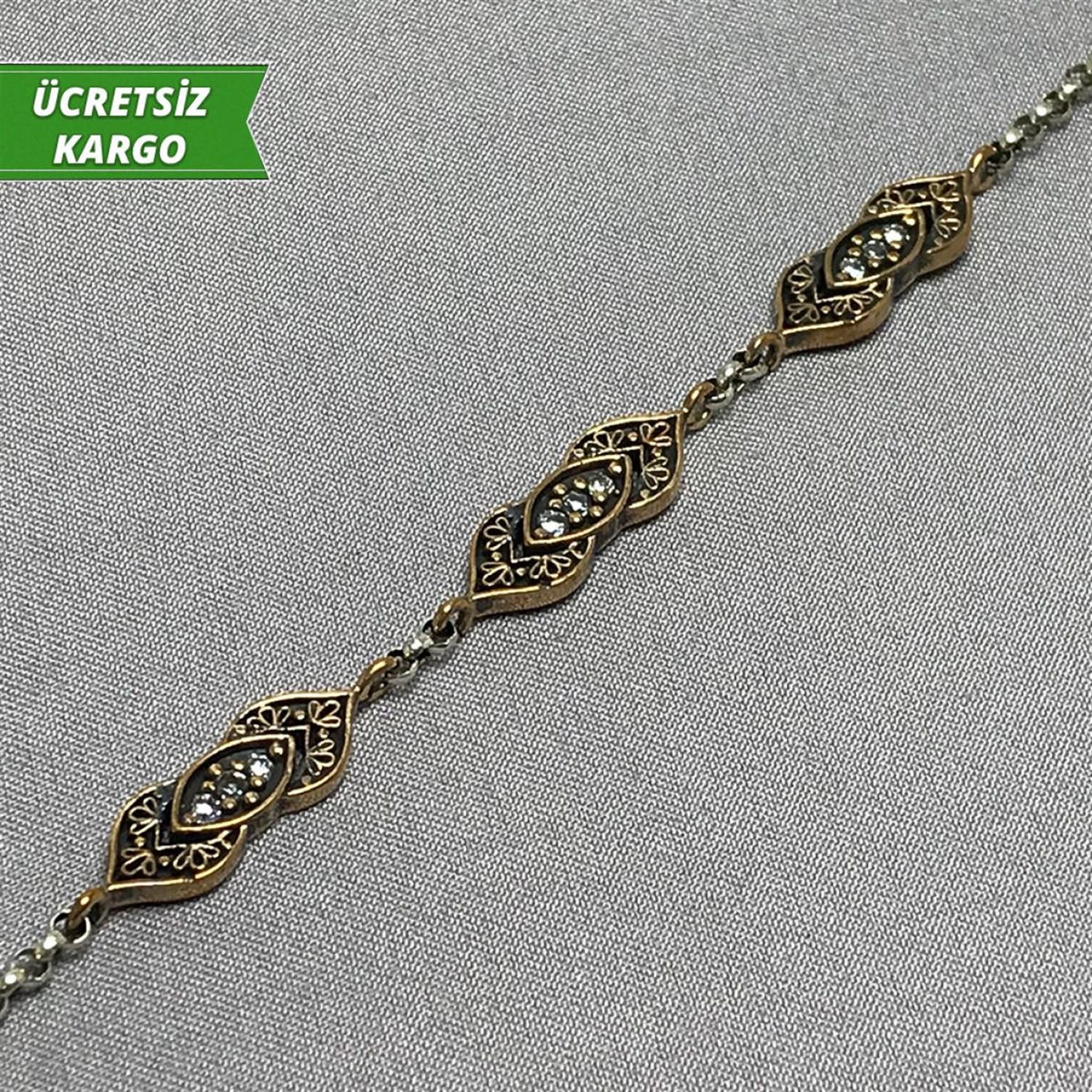 Yöresel Model Otantik Bayan Gümüş Bileklik