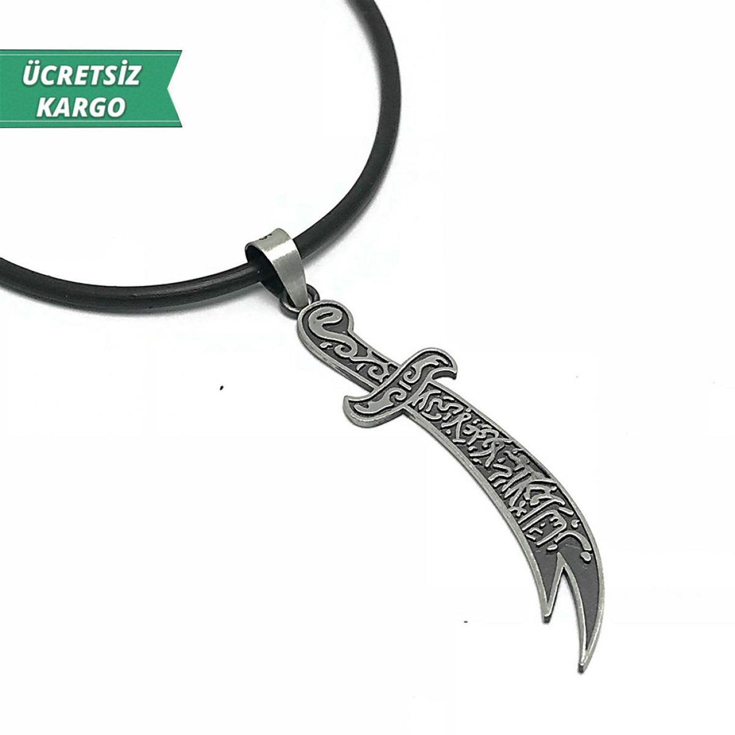 Zülfikar Model Erkek Bayan Gümüş Kolye Ucu