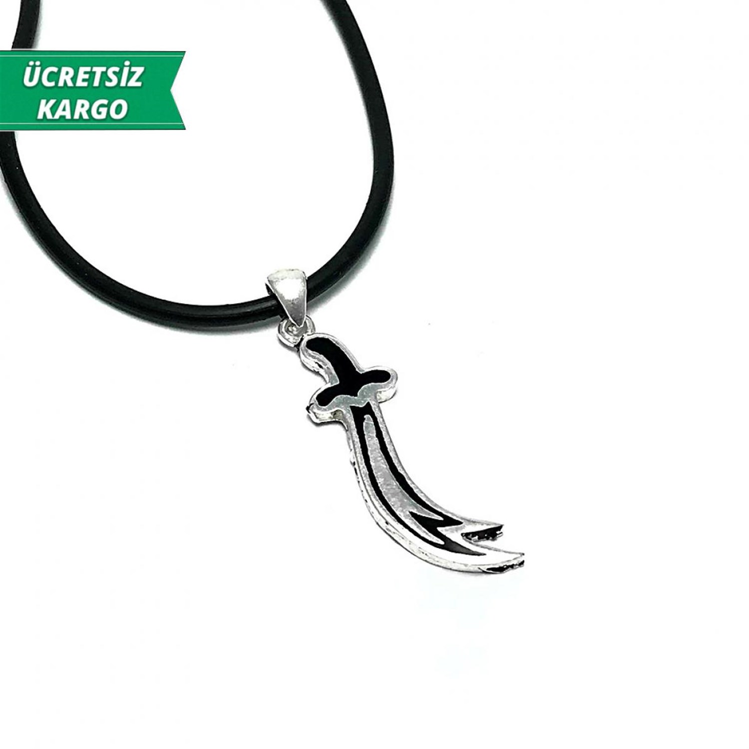 Zülfikar Model Erkek Bayan Gümüş Kolye Ucu