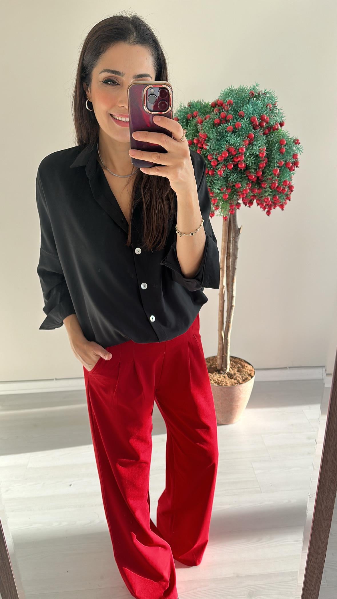 Siyah Diva Gömlek