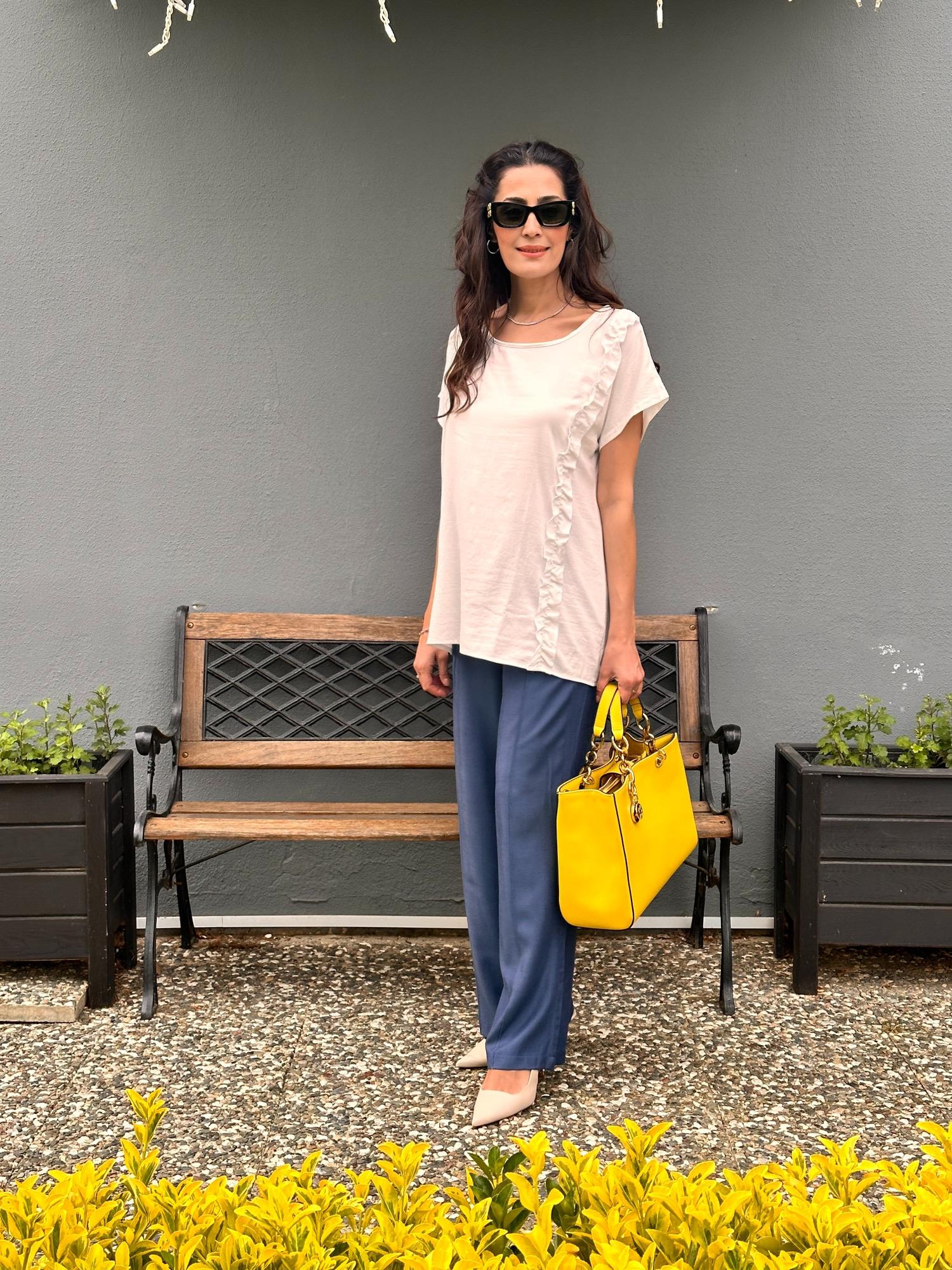 Beyaz Misty  tunik