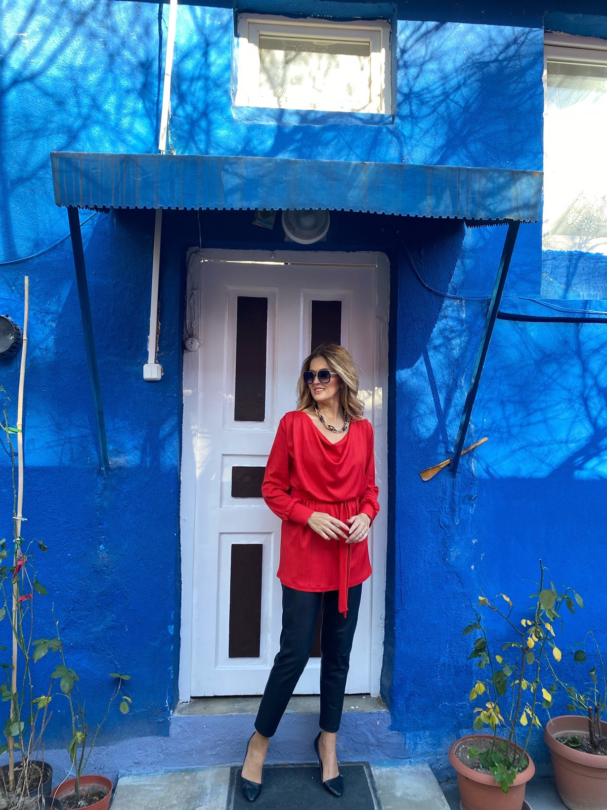 Kırmızı Rubi Tunik