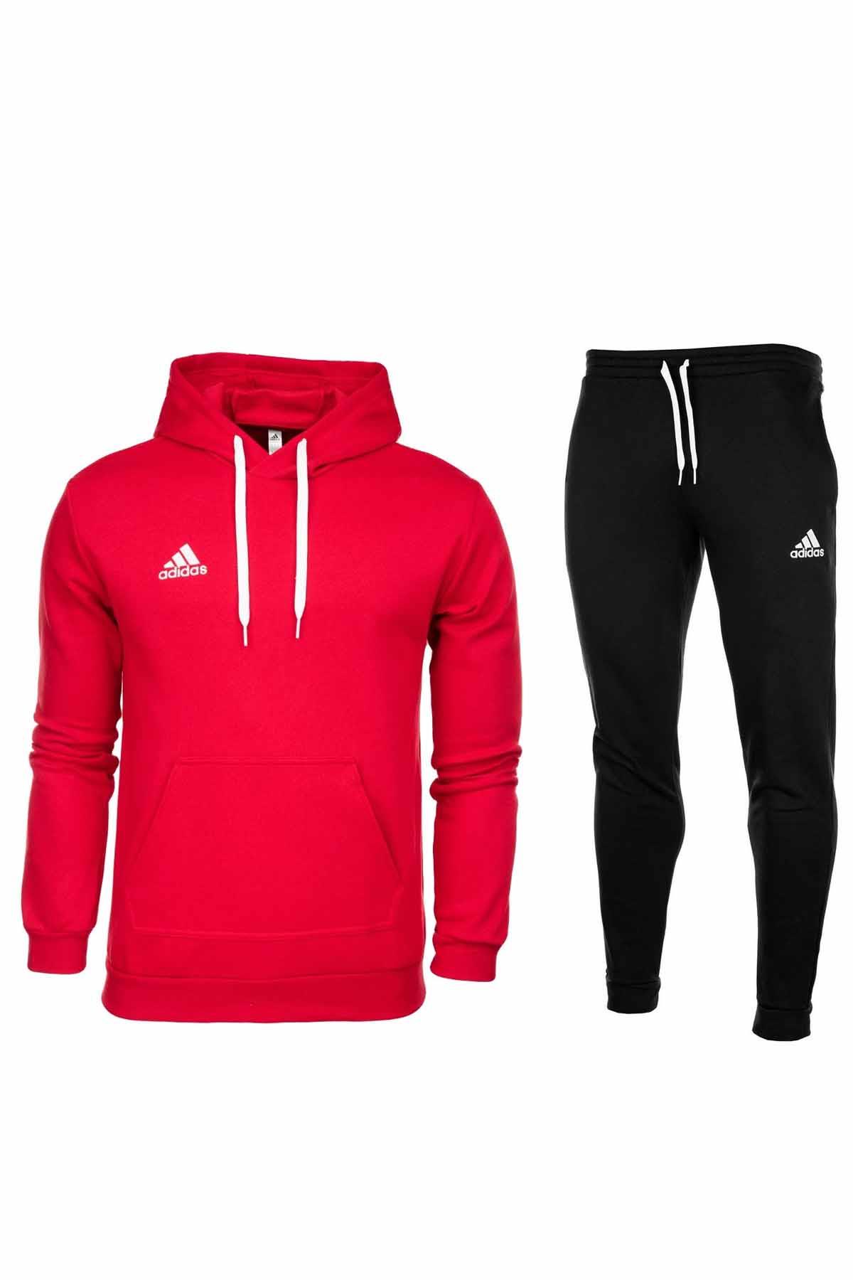 ADIDASEşofman TakımAdidas Erkek Eşofman Takımı Pamuklu Kumaş İçi Polar Erkek Eşofman Takım AD1000KIRMIZI