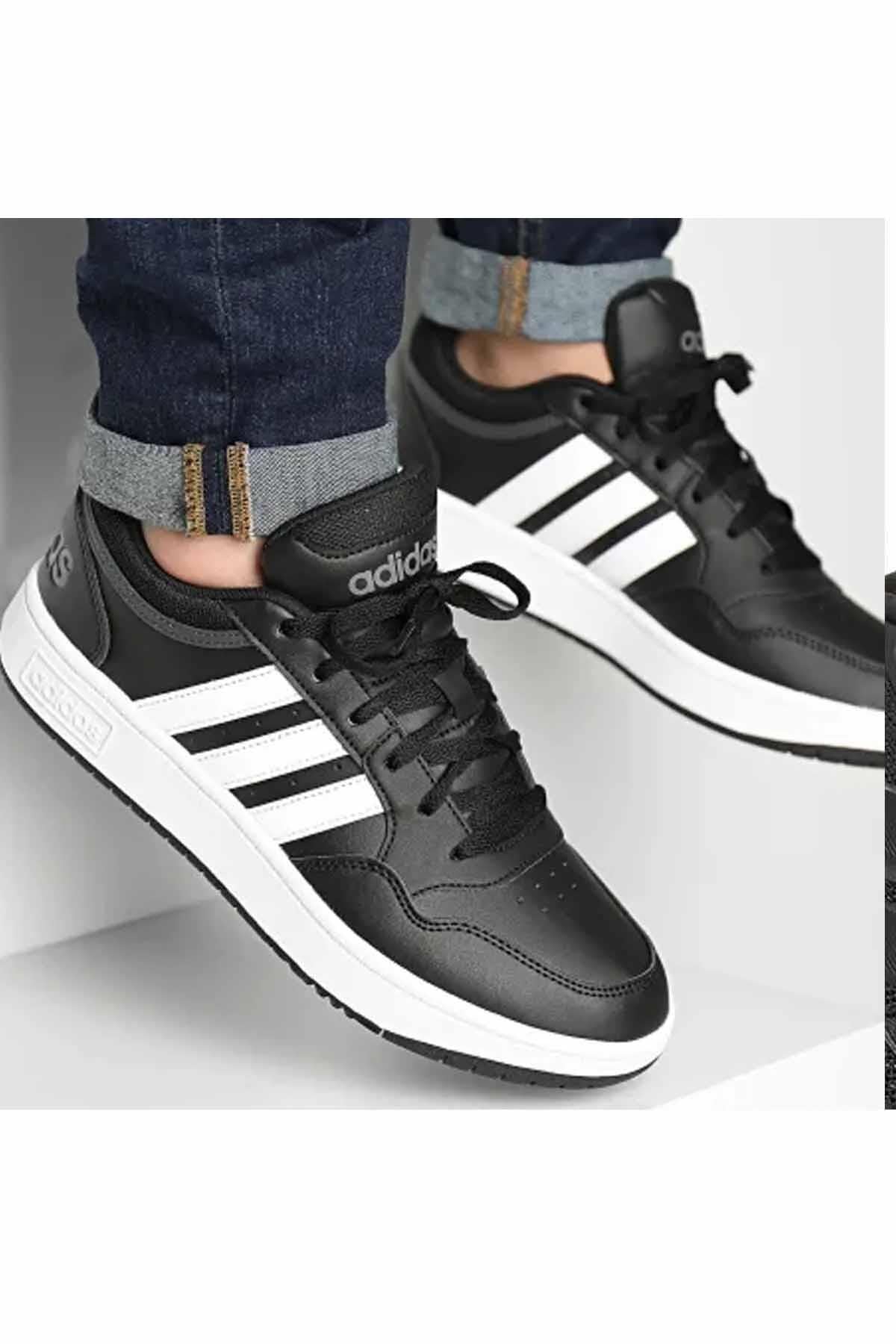 ADIDASSneakerAdidas Hoops 3 Erkek Sneaker Ayakkabı GY5432Siyah-Byz