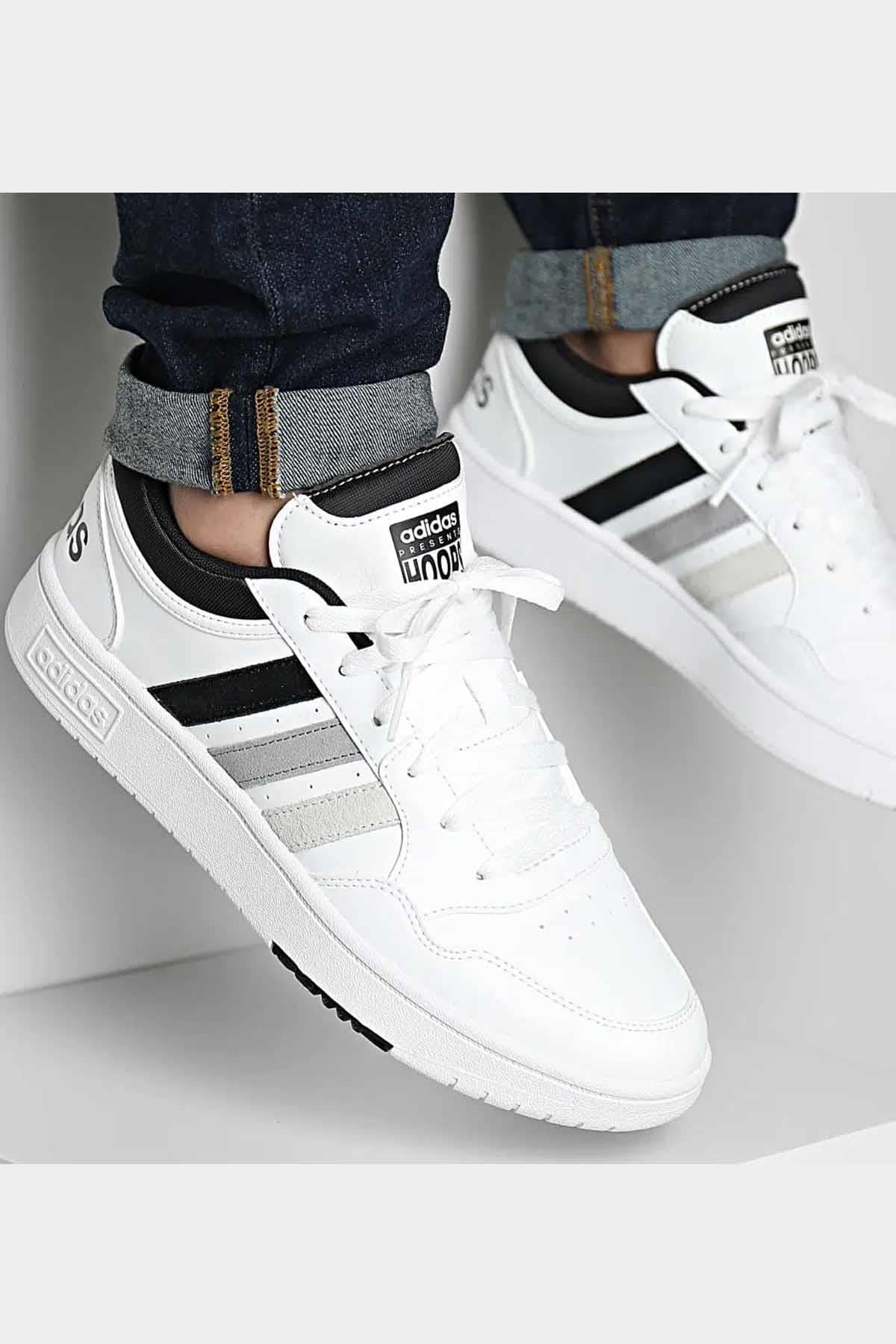 ADIDASSneakerAdidas HoopS 3,0 V7 Erkek Sneaker Ayakkabı IG7914BEYAZ