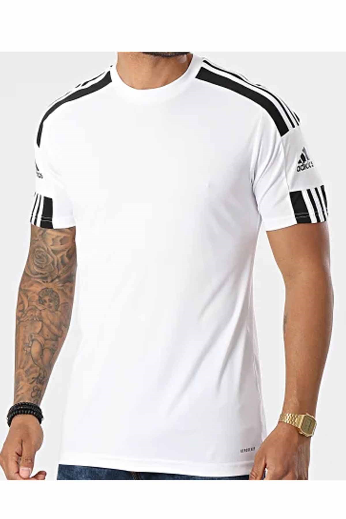 ADIDASTişörtAdidas Beyaz Bisiklet Yaka Tişört Erkek Tişört GNR5723BEYAZ