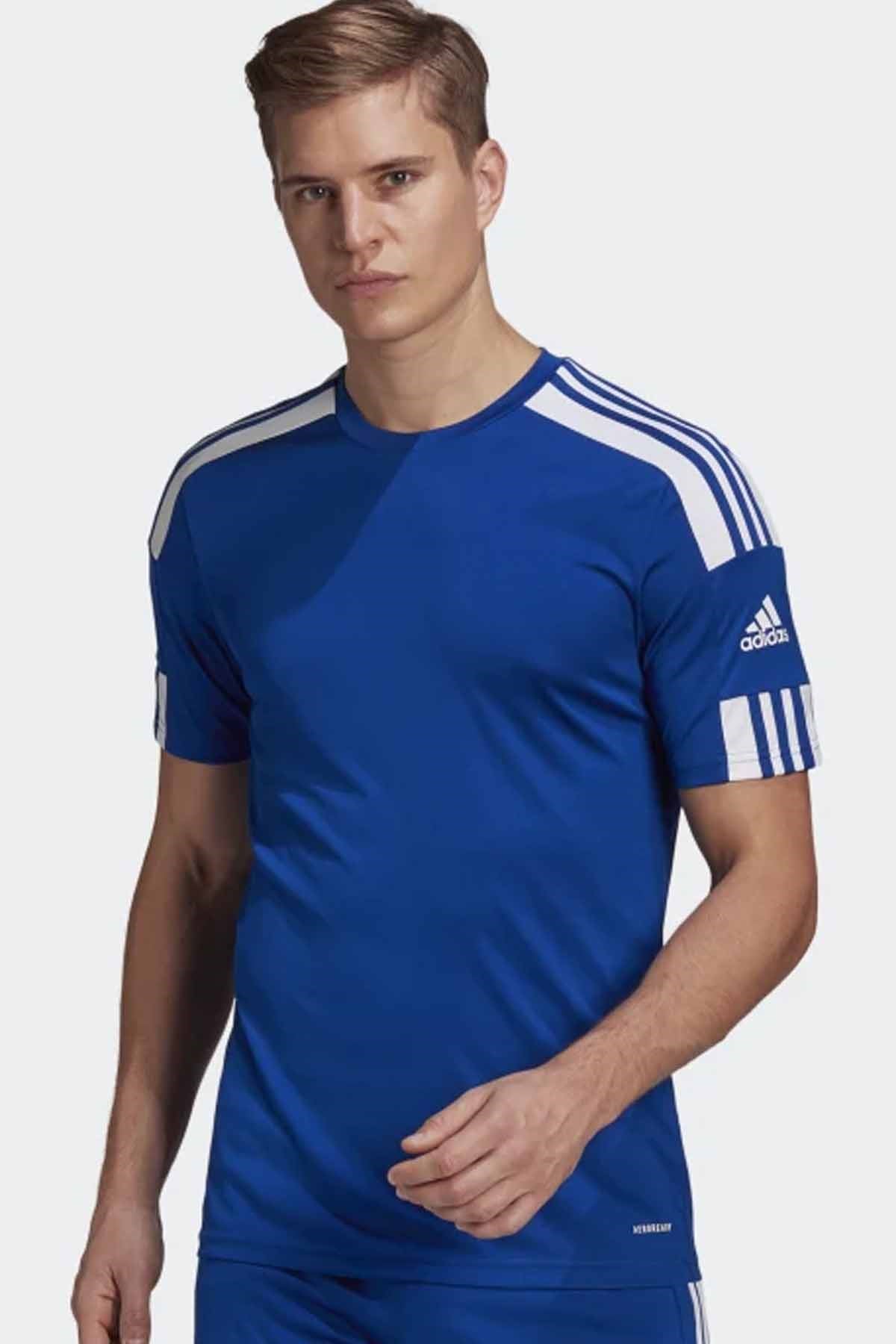 ADIDASTişörtAdidas Mavi Bisiklet Yaka Tişört Erkek Tişört GKR9154MAVİ