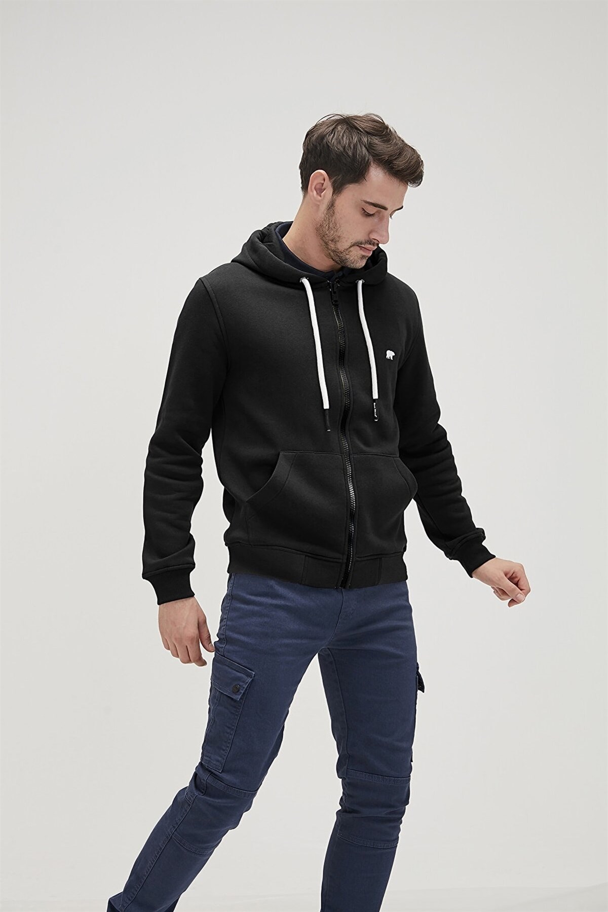 BAD BEARAtletBad Bear Sweatshırt Even Full-Zip Erkek Atlet 21.02.12.028SIYAH