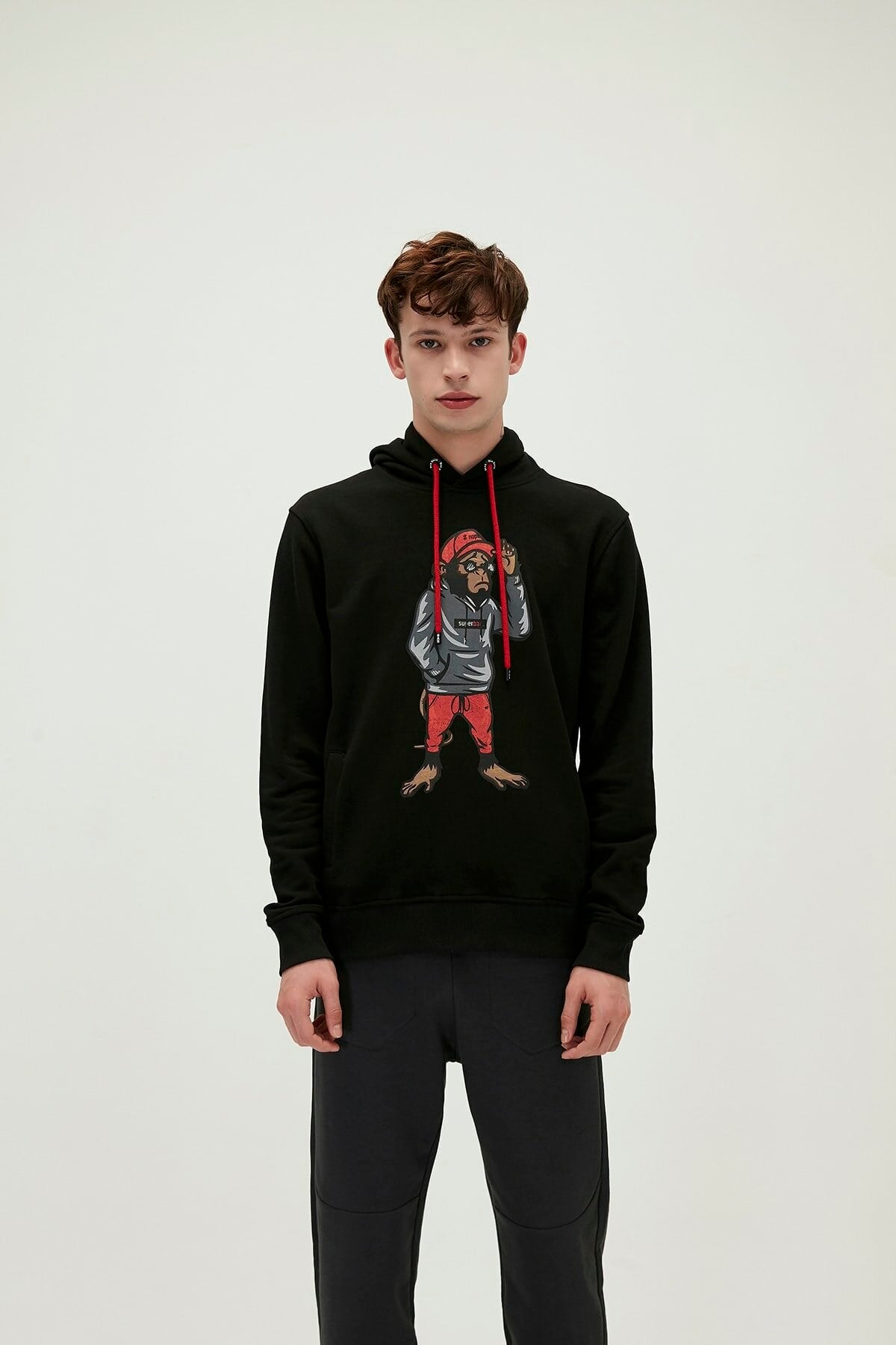 BAD BEARSweatshirtBad Bear Ape Hoodie Erkek Sweatshirt 21.02.12.012-C01NIGHT