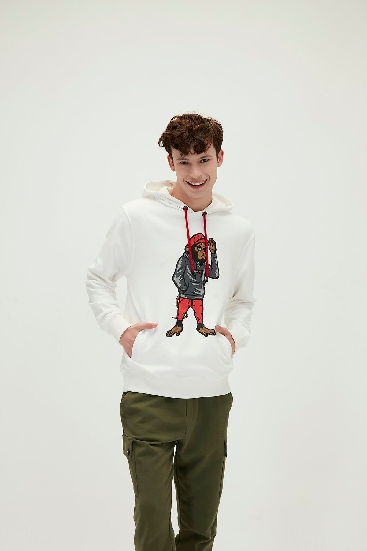 BAD BEARSweatshirtBad Bear Ape Hoodie Erkek Sweatshirt 21.02.12.012-C04OFF-WHITE